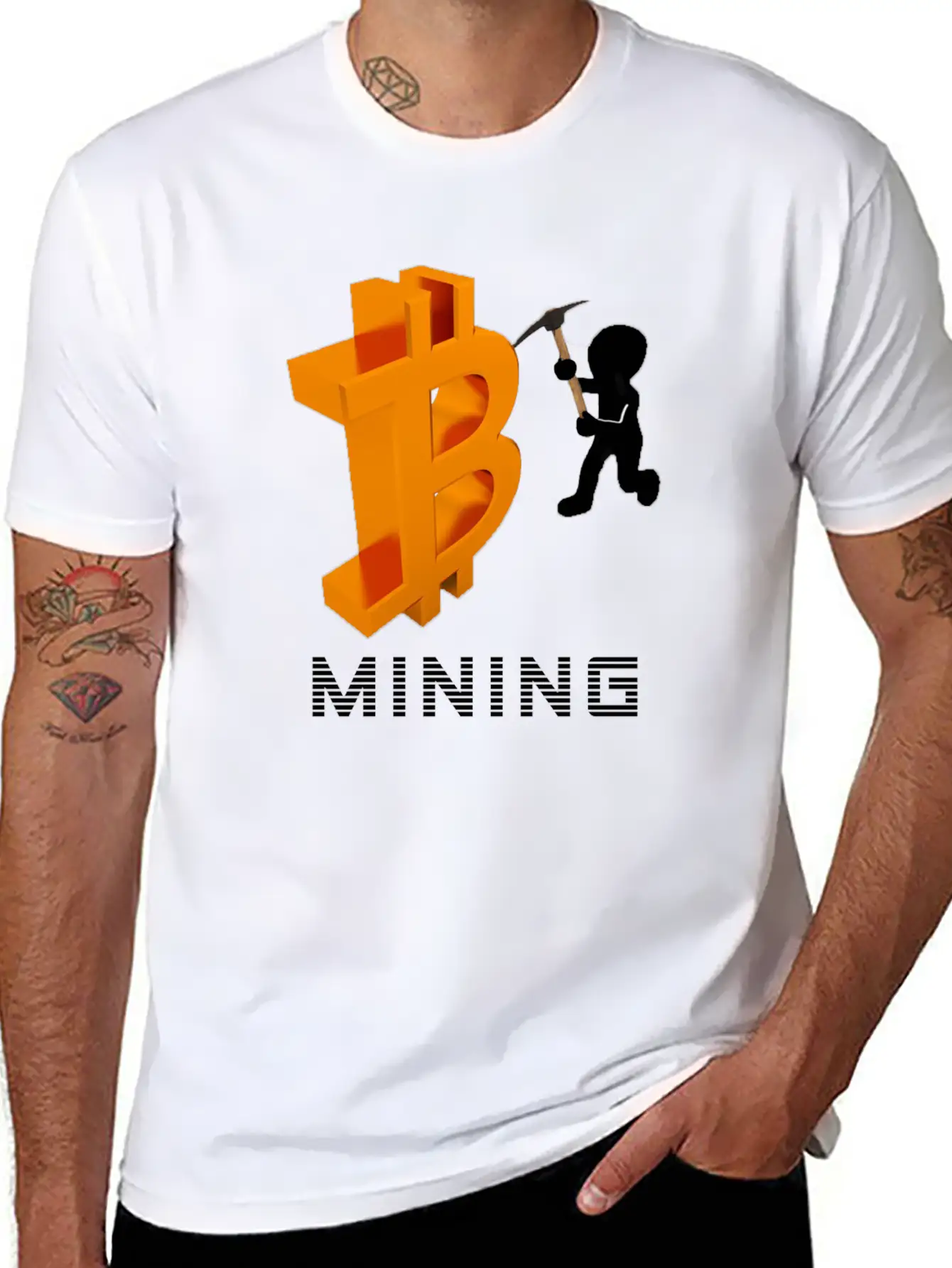 Bitcoin Mining Unisex Casual T-Shirt – Clean Design For Daily Comfort