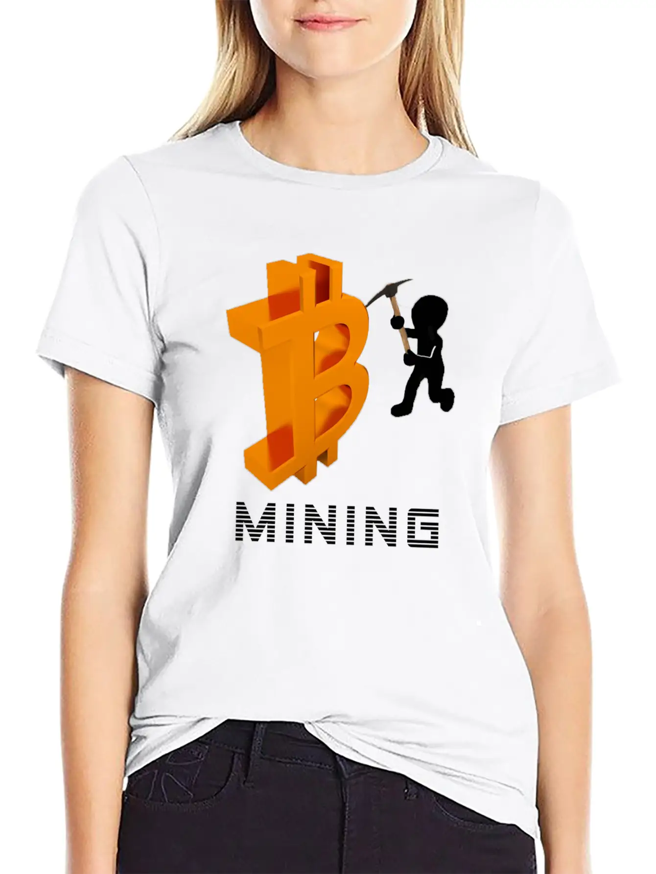Bitcoin Mining Unisex Casual T-Shirt – Clean Design For Daily Comfort