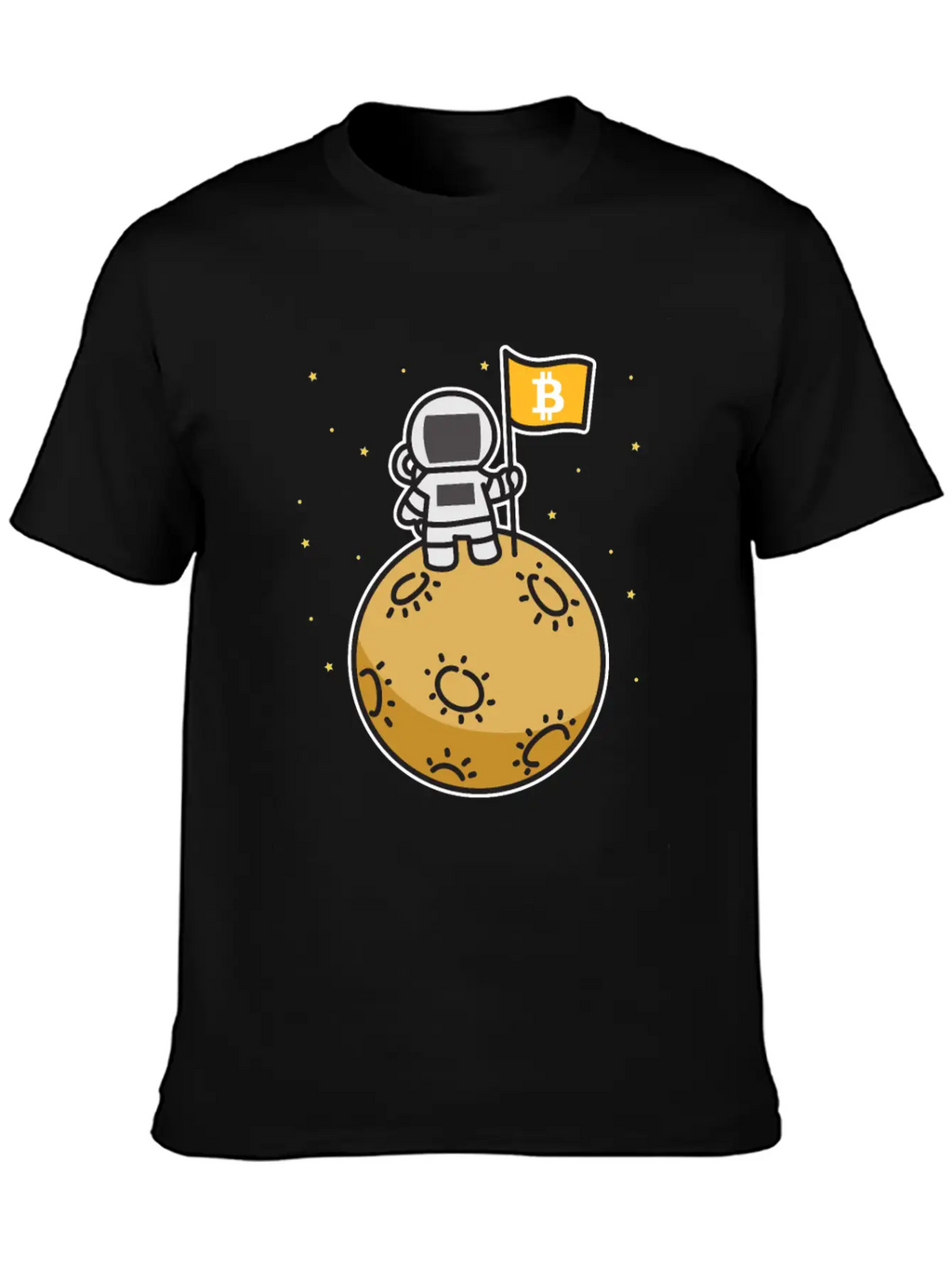 Bitcoin Moon Btc Blockchain Cryptocurrency Gift Timeless Short Sleeve Tee – Comfy And Minimalist Design