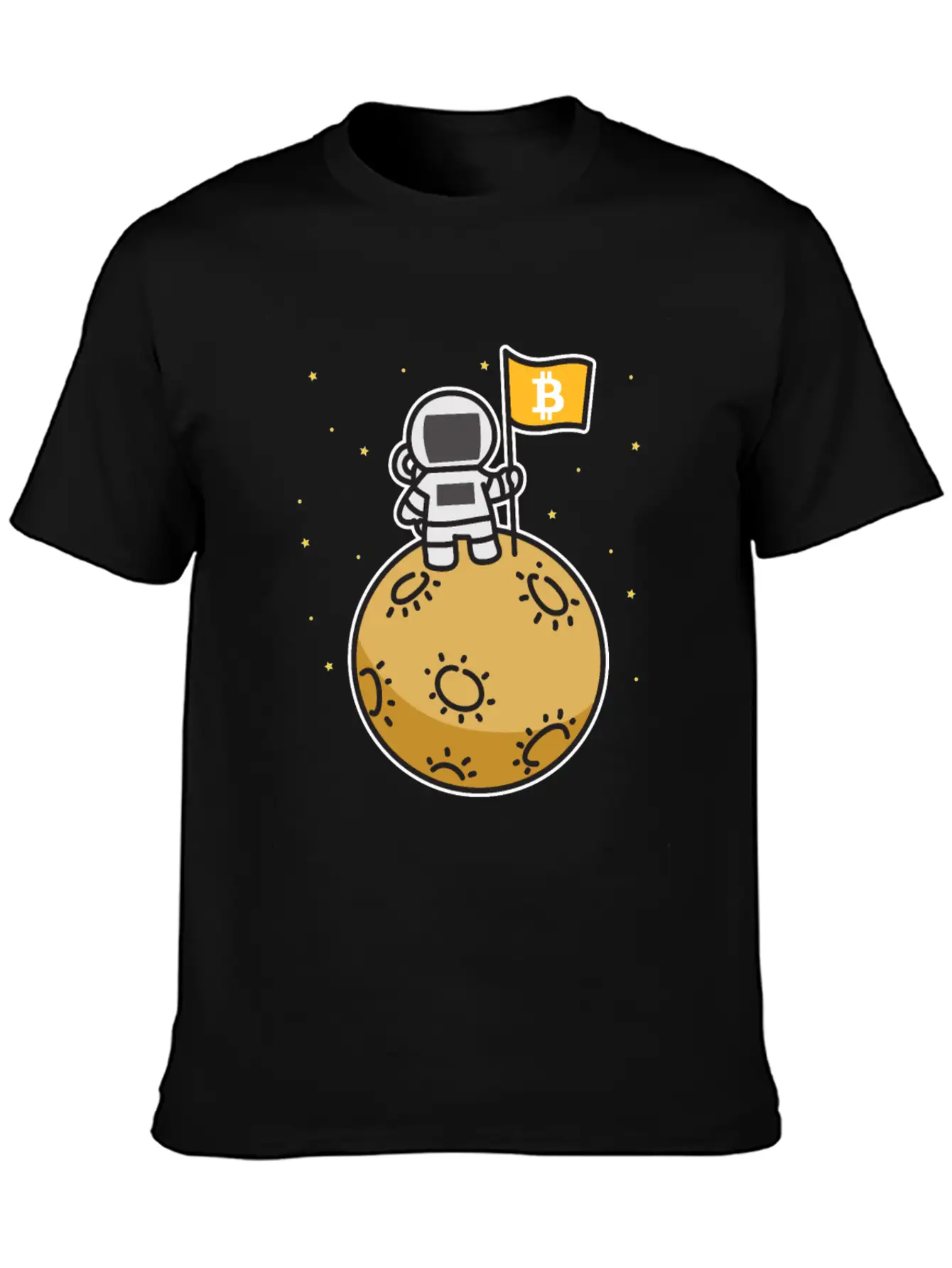 Bitcoin Moon Btc Blockchain Cryptocurrency Gift Timeless Short Sleeve Tee – Comfy And Minimalist Design