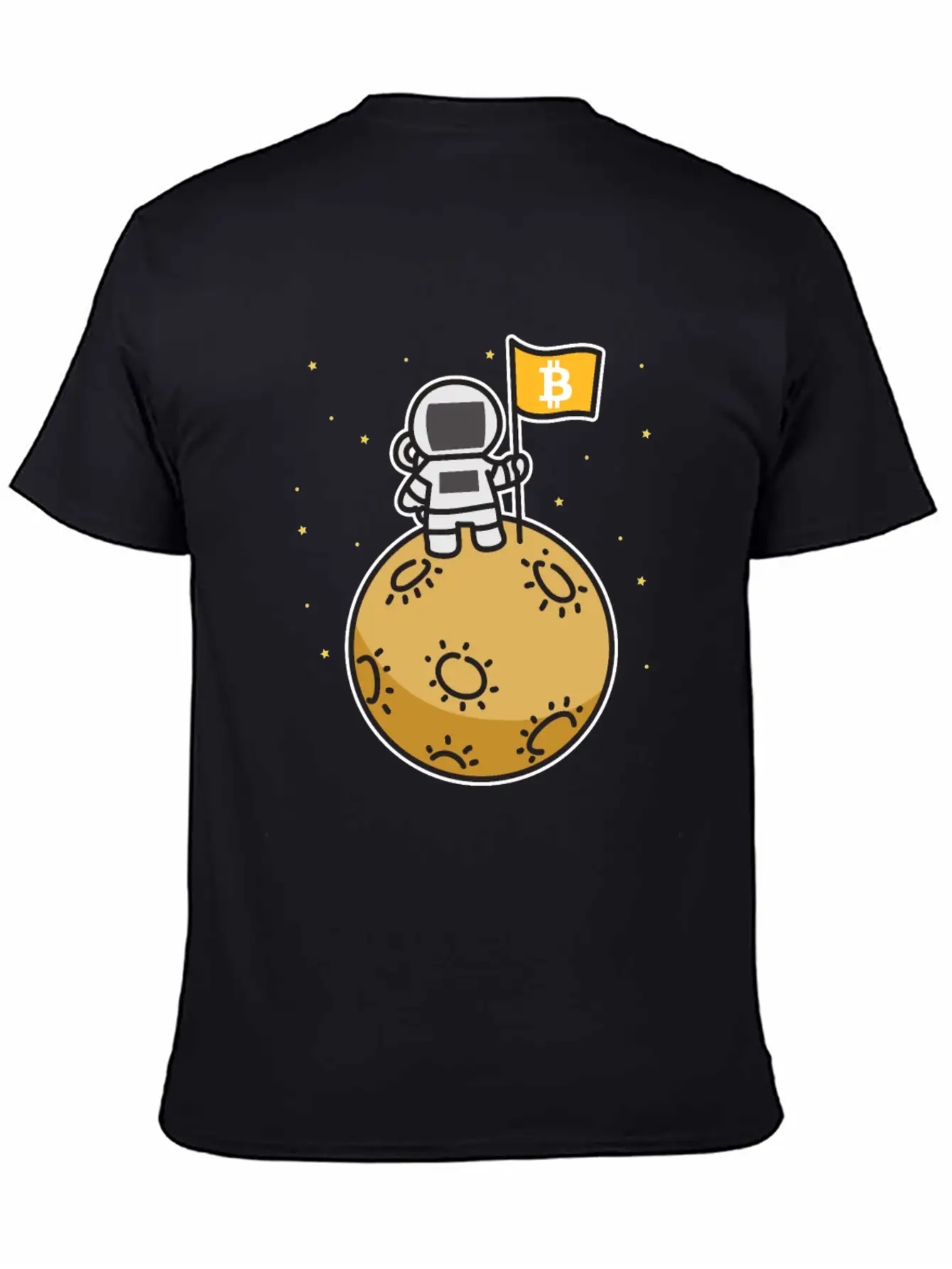 Bitcoin Moon Btc Blockchain Cryptocurrency Gift Timeless Short Sleeve Tee – Comfy And Minimalist Design