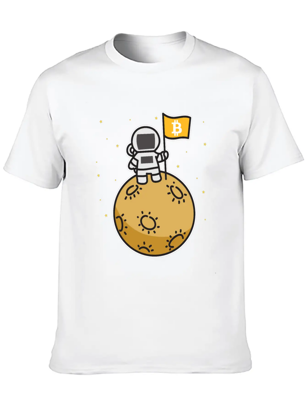 Bitcoin Moon Btc Blockchain Cryptocurrency Gift Timeless Short Sleeve Tee – Comfy And Minimalist Design