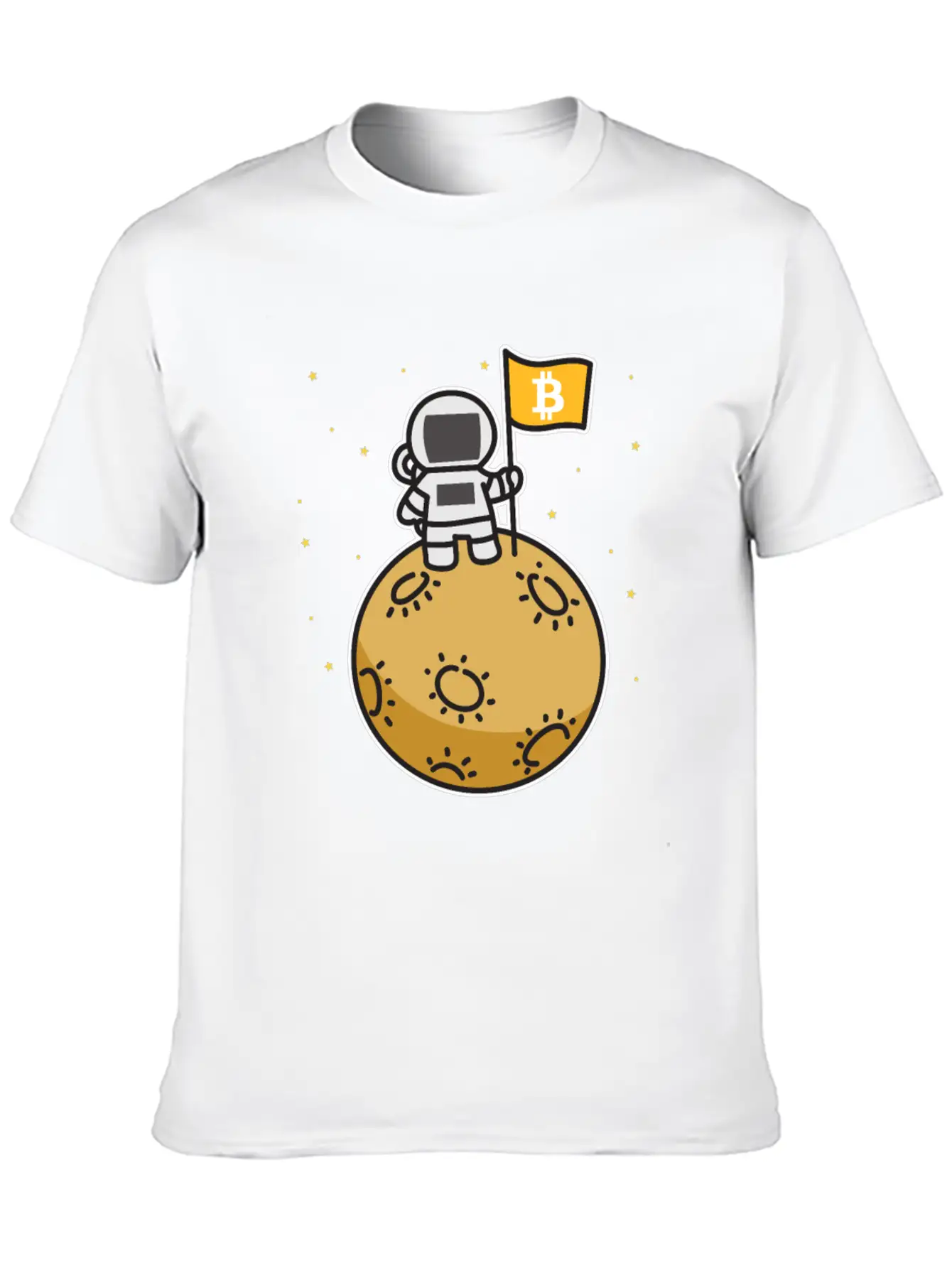 Bitcoin Moon Btc Blockchain Cryptocurrency Gift Timeless Short Sleeve Tee – Comfy And Minimalist Design