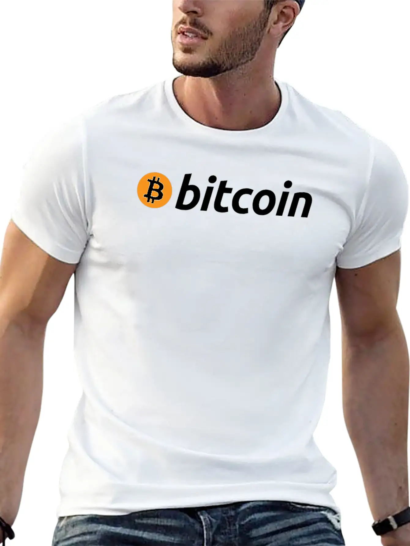 Bitcoin Name Logo Blockchain Crypto Currency HODL Relaxed Everyday Tee – Lightweight And Durable Cotton