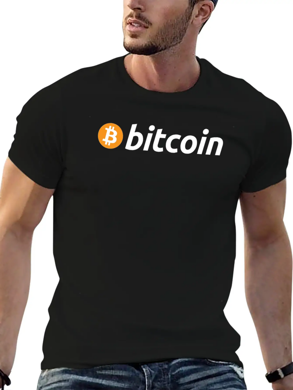 Bitcoin Name Logo Blockchain Crypto Currency HODL Relaxed Everyday Tee – Lightweight And Durable Cotton