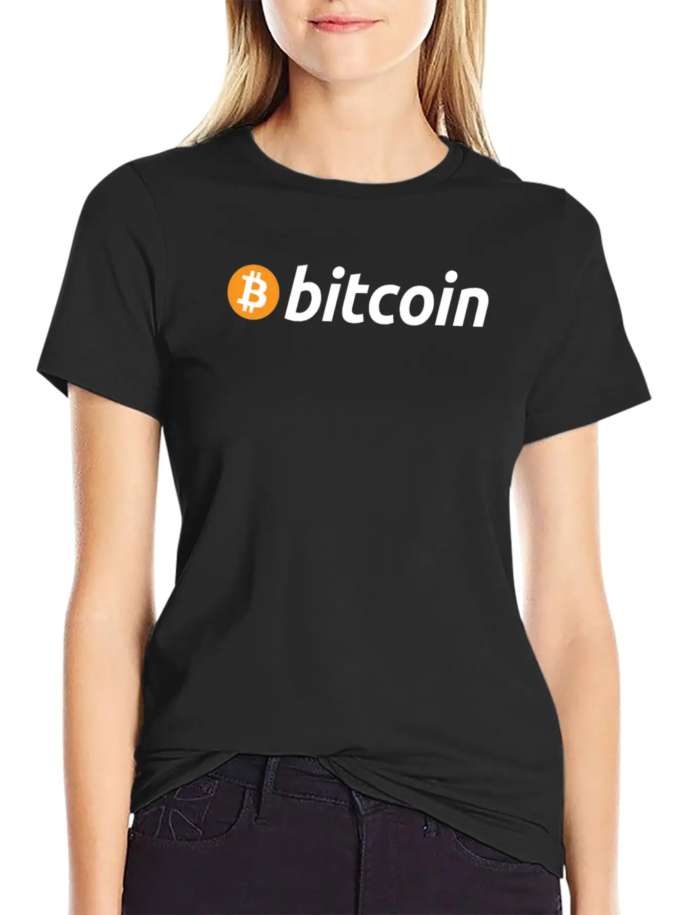 Bitcoin Name Logo Blockchain Crypto Currency HODL Relaxed Everyday Tee – Lightweight And Durable Cotton