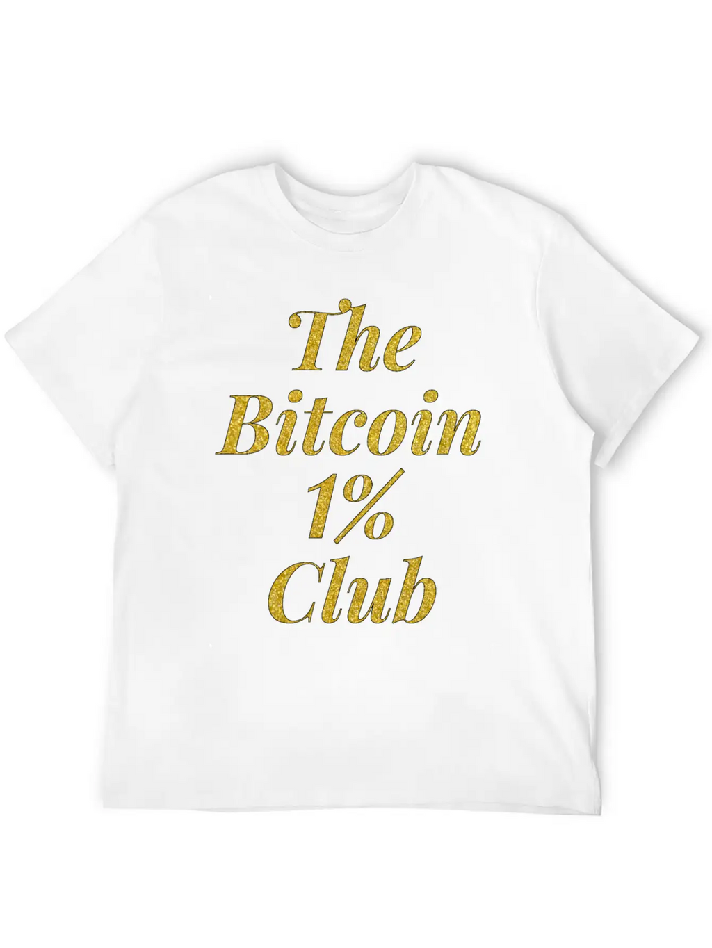 Bitcoin One Percent Essential Cotton Tee For Daily Outfits – Unisex Style