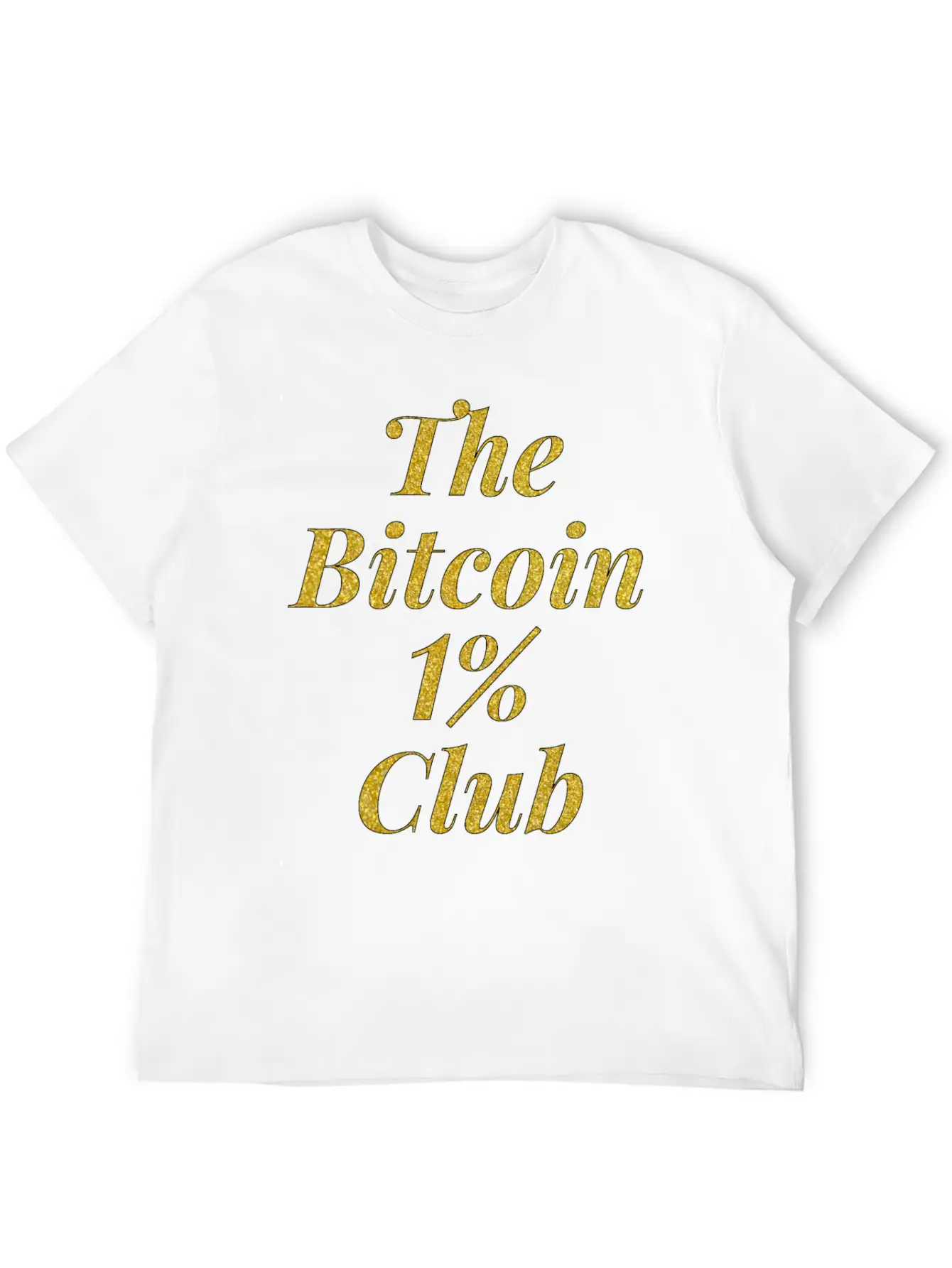 Bitcoin One Percent Essential Cotton Tee For Daily Outfits – Unisex Style