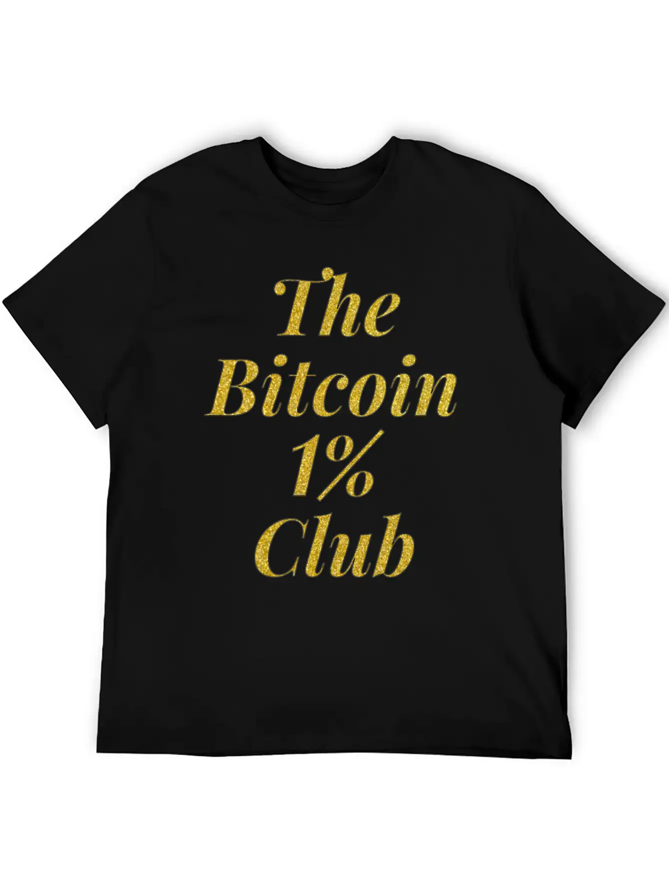 Bitcoin One Percent Essential Cotton Tee For Daily Outfits – Unisex Style