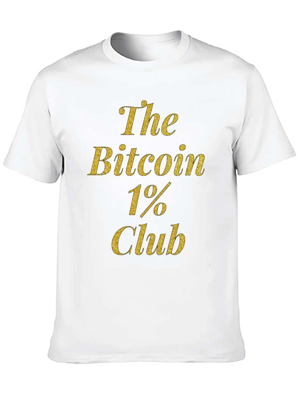 Bitcoin One Percent Essential Cotton Tee For Daily Outfits – Unisex Style
