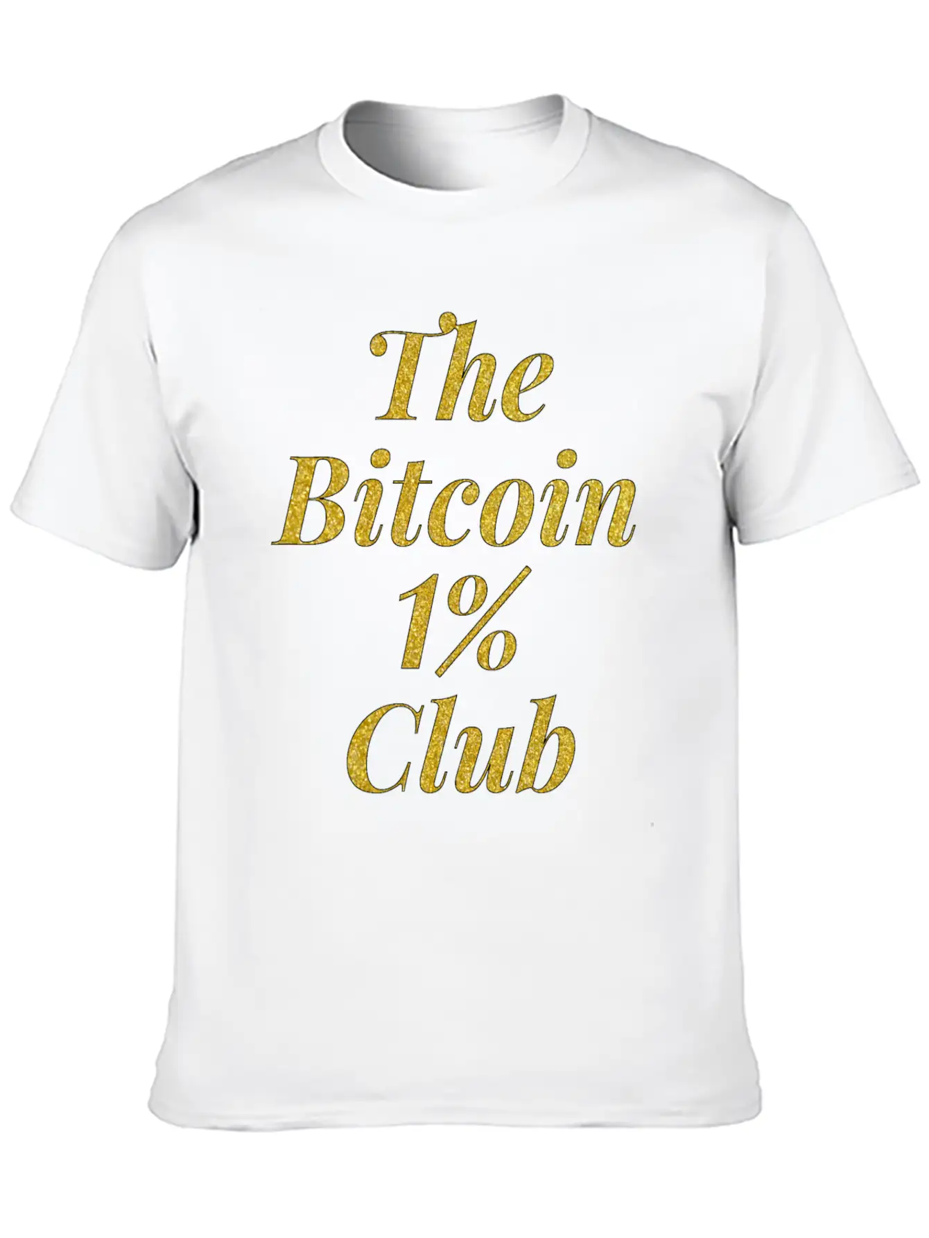 Bitcoin One Percent Essential Cotton Tee For Daily Outfits – Unisex Style