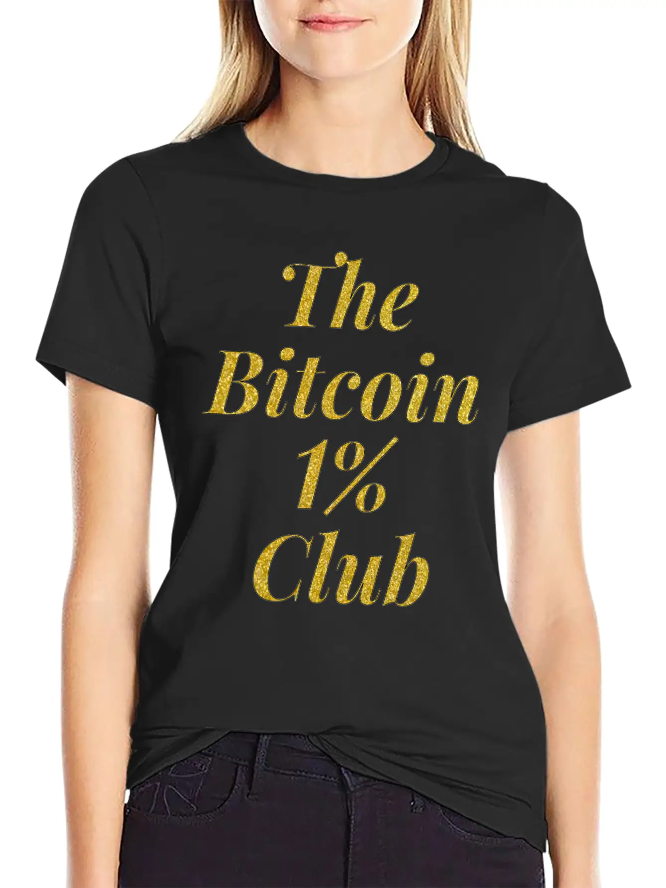 Bitcoin One Percent Essential Cotton Tee For Daily Outfits – Unisex Style