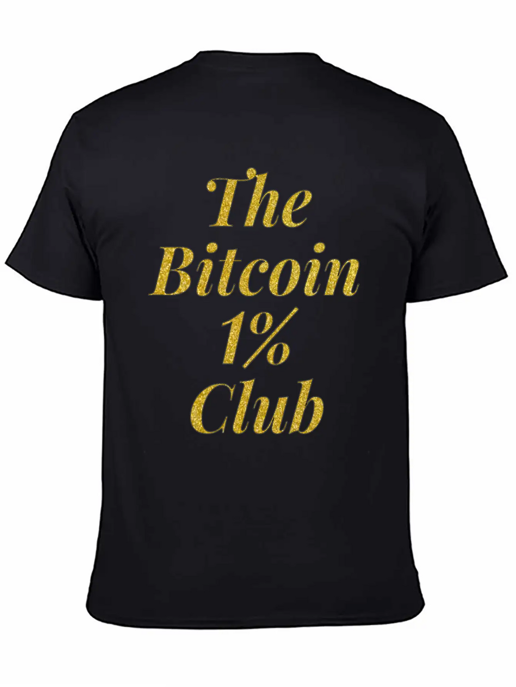 Bitcoin One Percent Essential Cotton Tee For Daily Outfits – Unisex Style