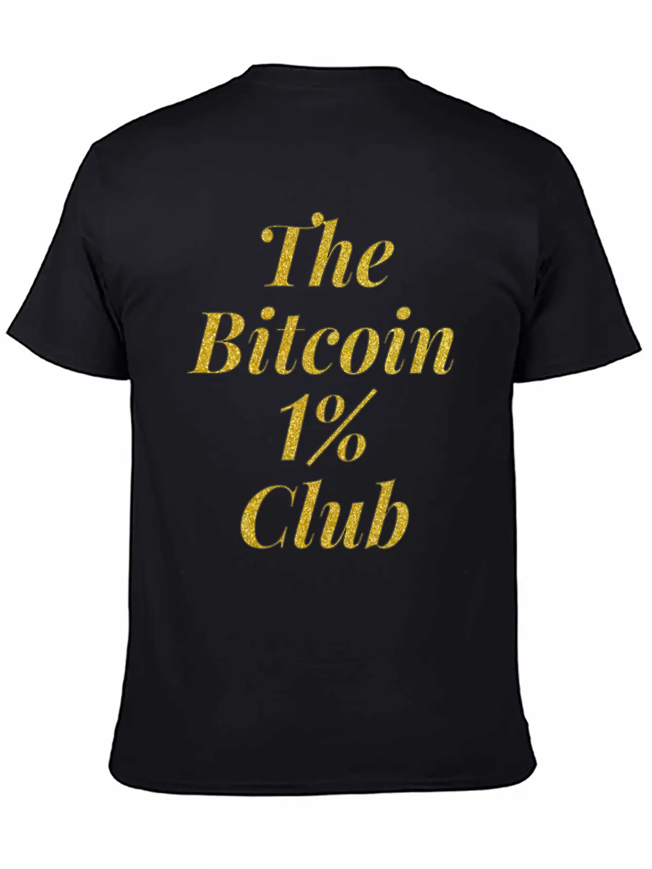 Bitcoin One Percent Essential Cotton Tee For Daily Outfits – Unisex Style