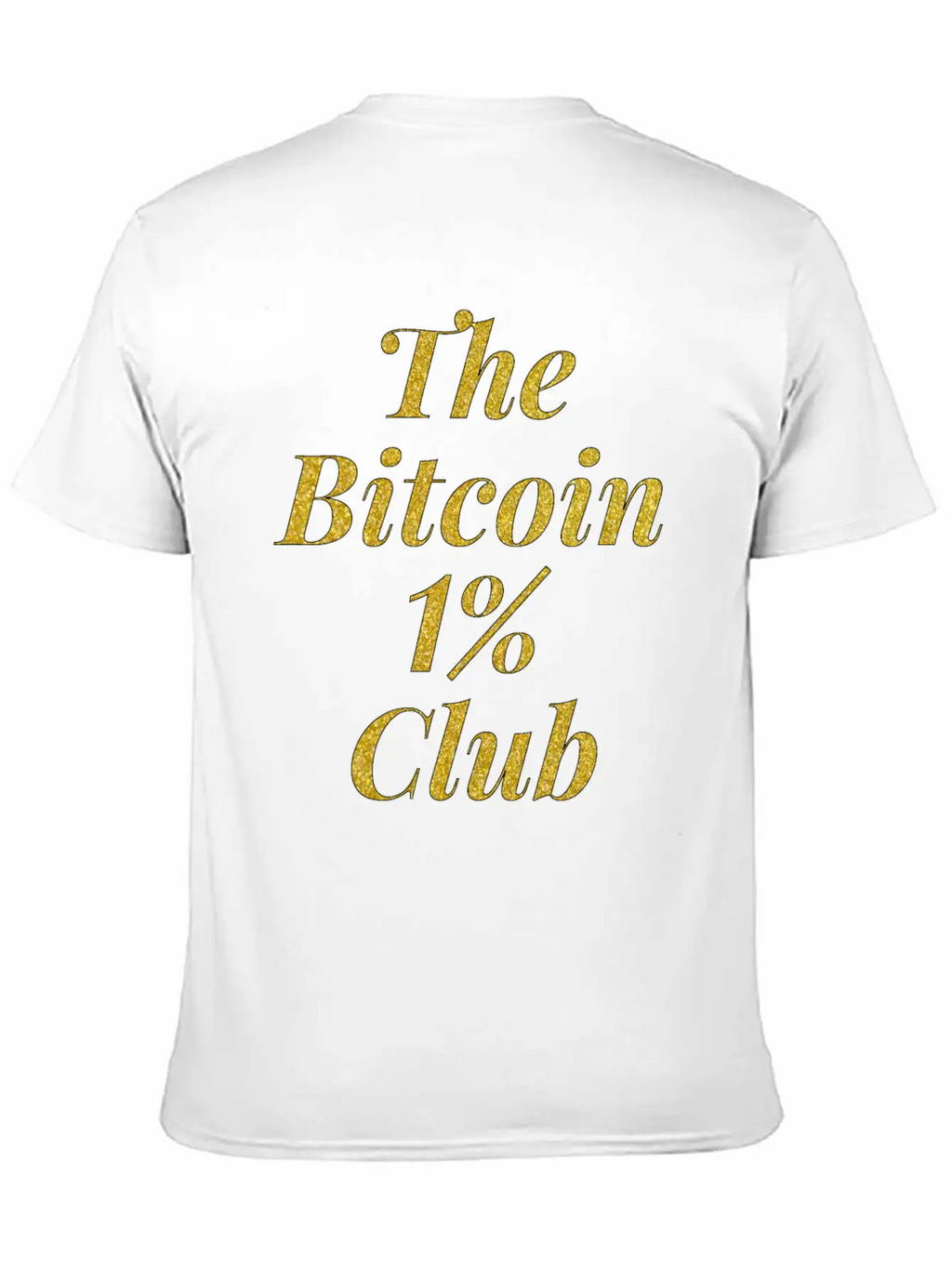 Bitcoin One Percent Essential Cotton Tee For Daily Outfits – Unisex Style