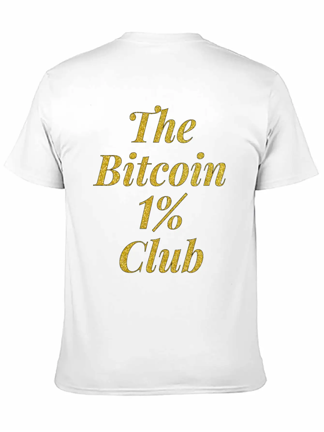 Bitcoin One Percent Essential Cotton Tee For Daily Outfits – Unisex Style