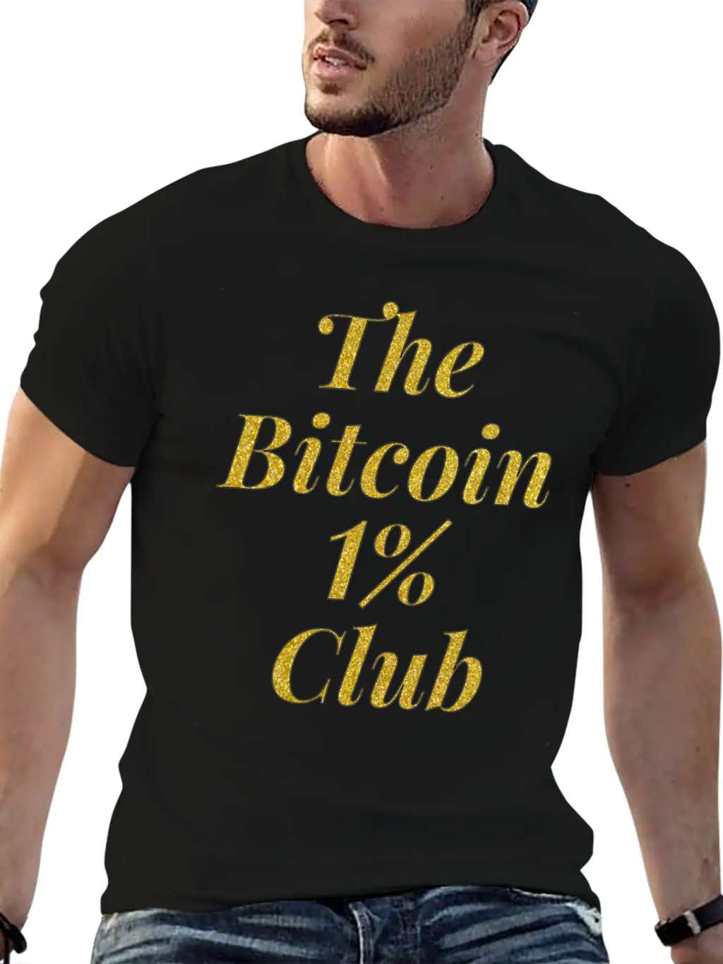 Bitcoin One Percent Essential Cotton Tee For Daily Outfits – Unisex Style