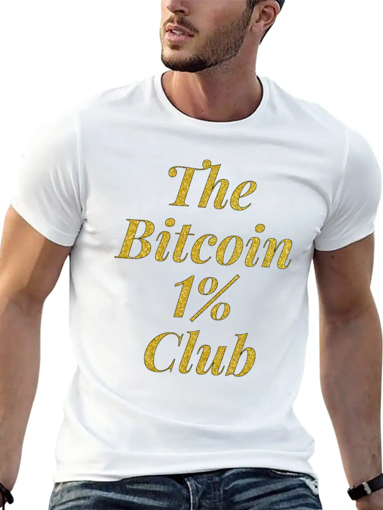 Bitcoin One Percent Essential Cotton Tee For Daily Outfits – Unisex Style