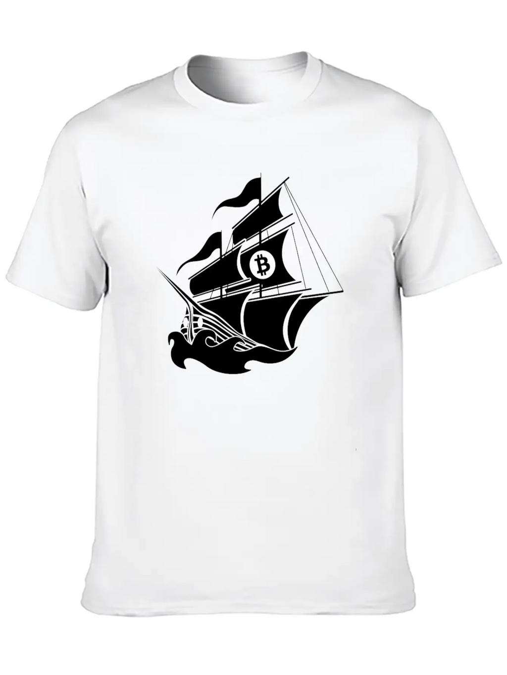 Bitcoin Pirate Ship Blockchain HODL Digital Timeless Short Sleeve Tee – Comfy And Minimalist Design