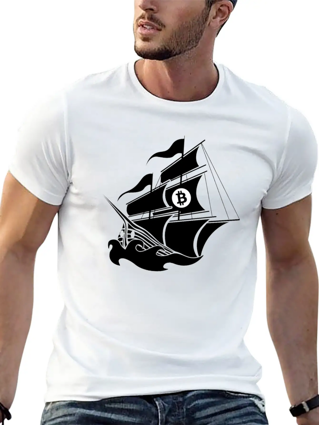 Bitcoin Pirate Ship Blockchain HODL Digital Timeless Short Sleeve Tee – Comfy And Minimalist Design