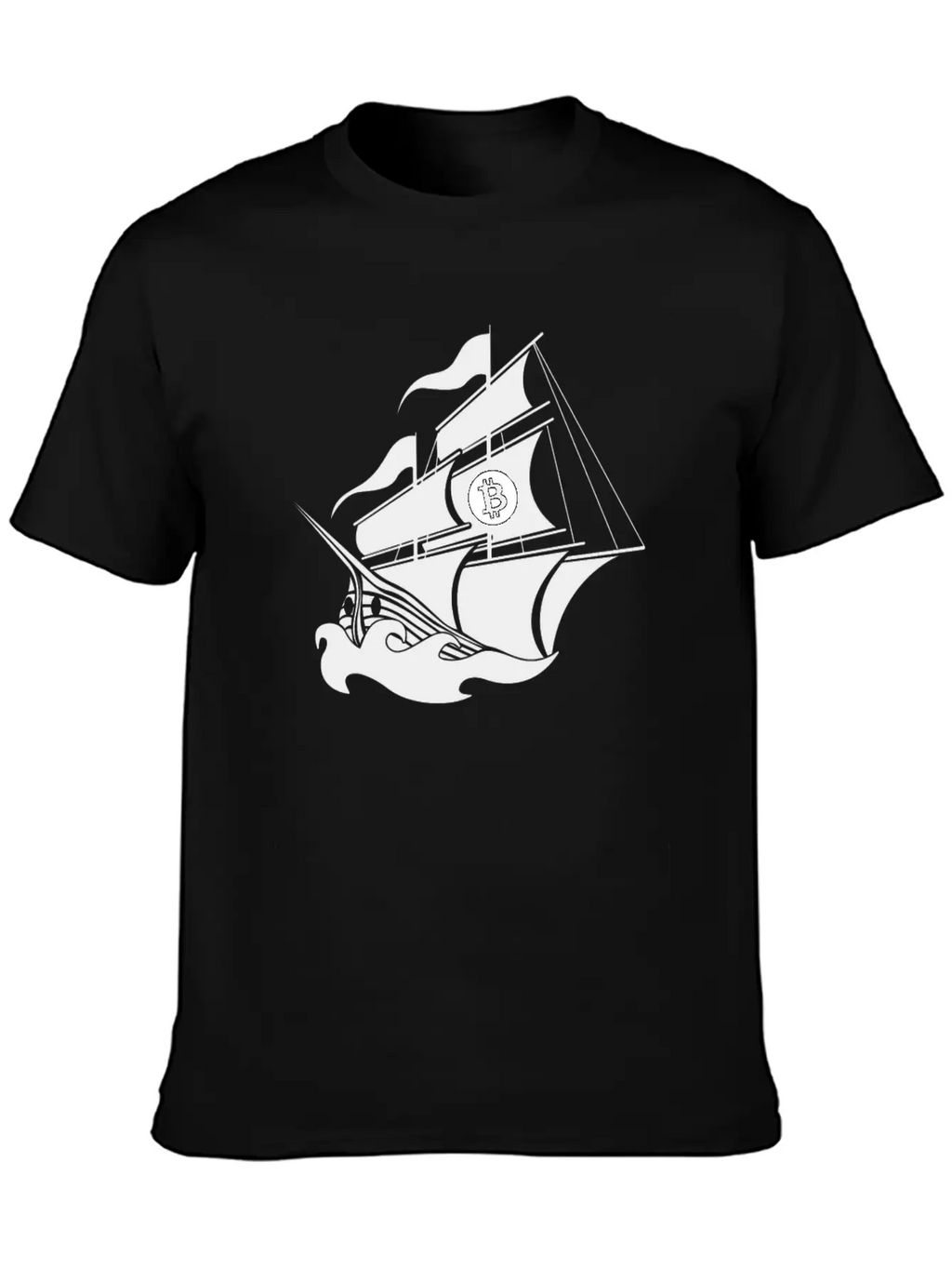 Bitcoin Pirate Ship Blockchain HODL Digital Timeless Short Sleeve Tee – Comfy And Minimalist Design