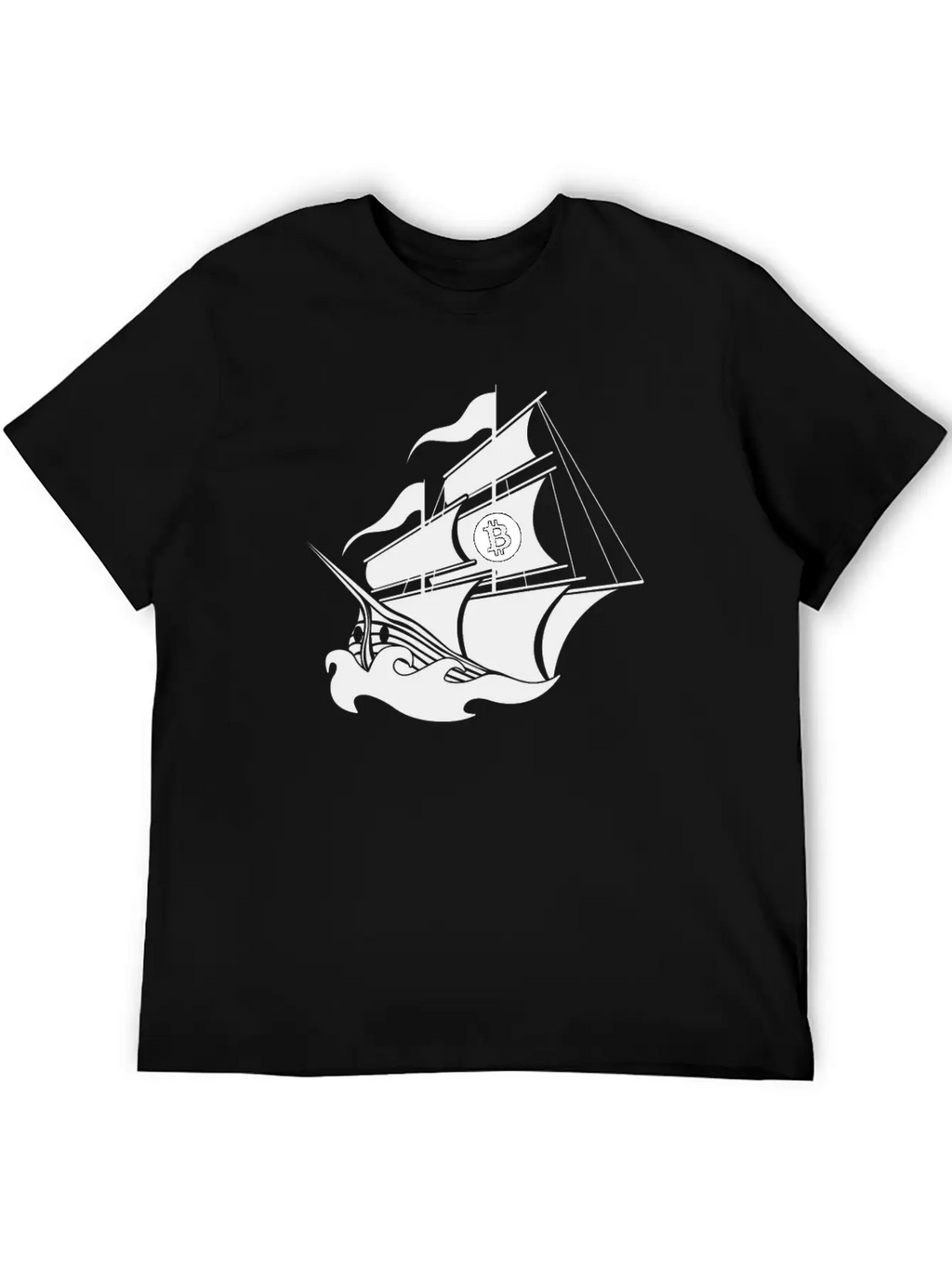 Bitcoin Pirate Ship Blockchain HODL Digital Timeless Short Sleeve Tee – Comfy And Minimalist Design