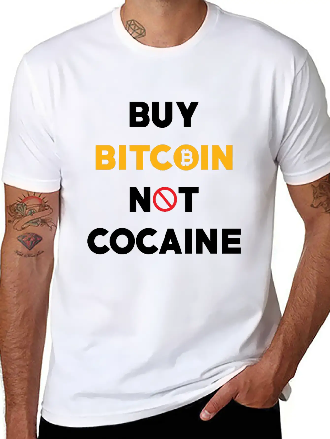 Bitcoin Saying Bitcoins Gift Relaxed Everyday Tee – Lightweight And Durable Cotton