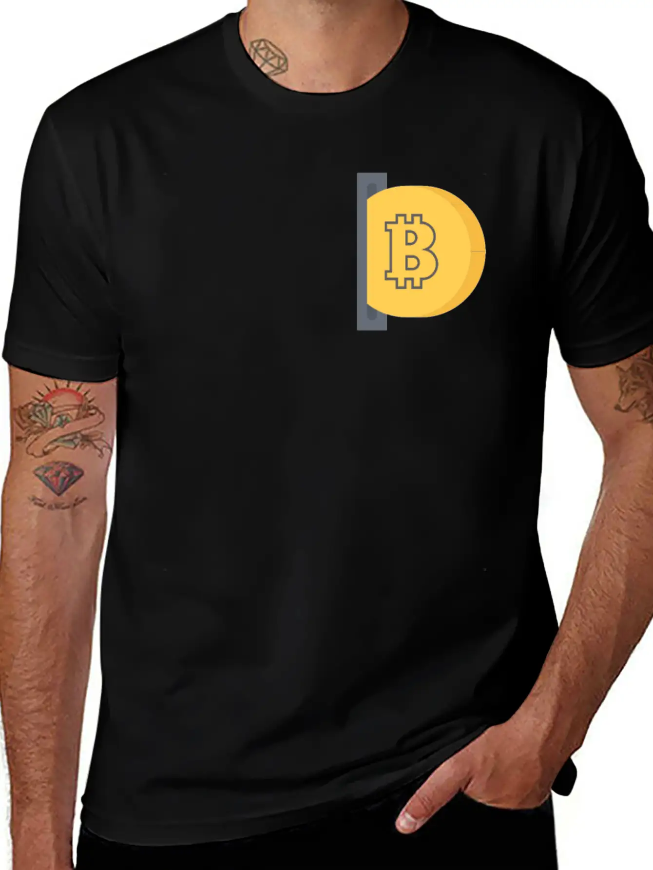 BITCOIN Stylish Everyday T-Shirt – Unisex Basic Cotton Tee