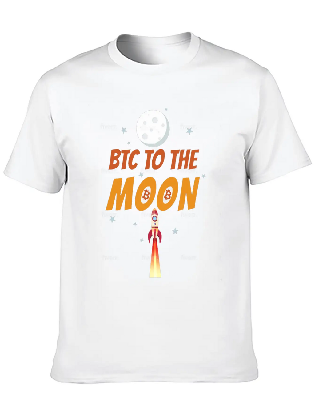 Bitcoin To The Moon Basic Graphic T-Shirt – Daily Comfort In Soft Cotton