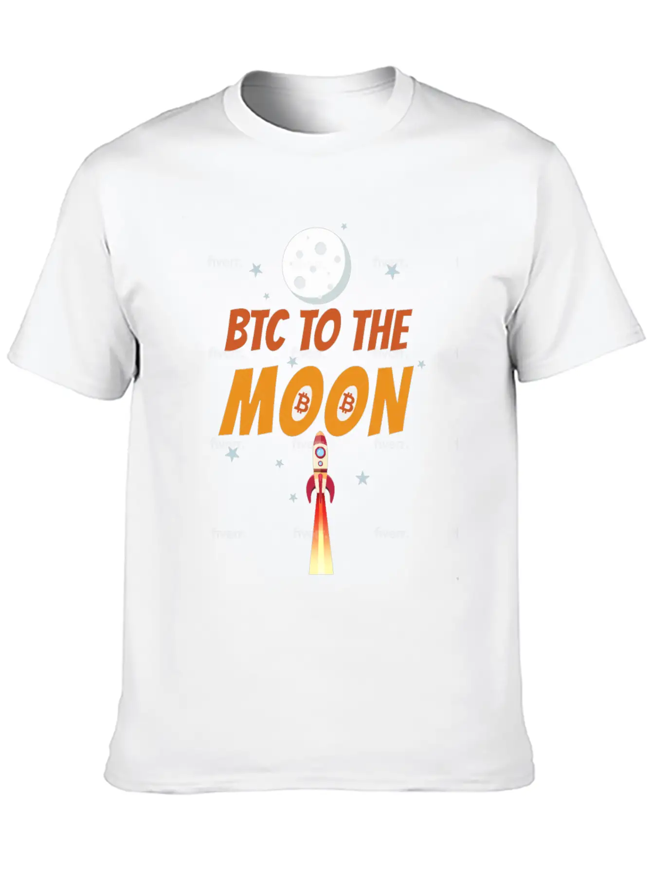 Bitcoin To The Moon Basic Graphic T-Shirt – Daily Comfort In Soft Cotton