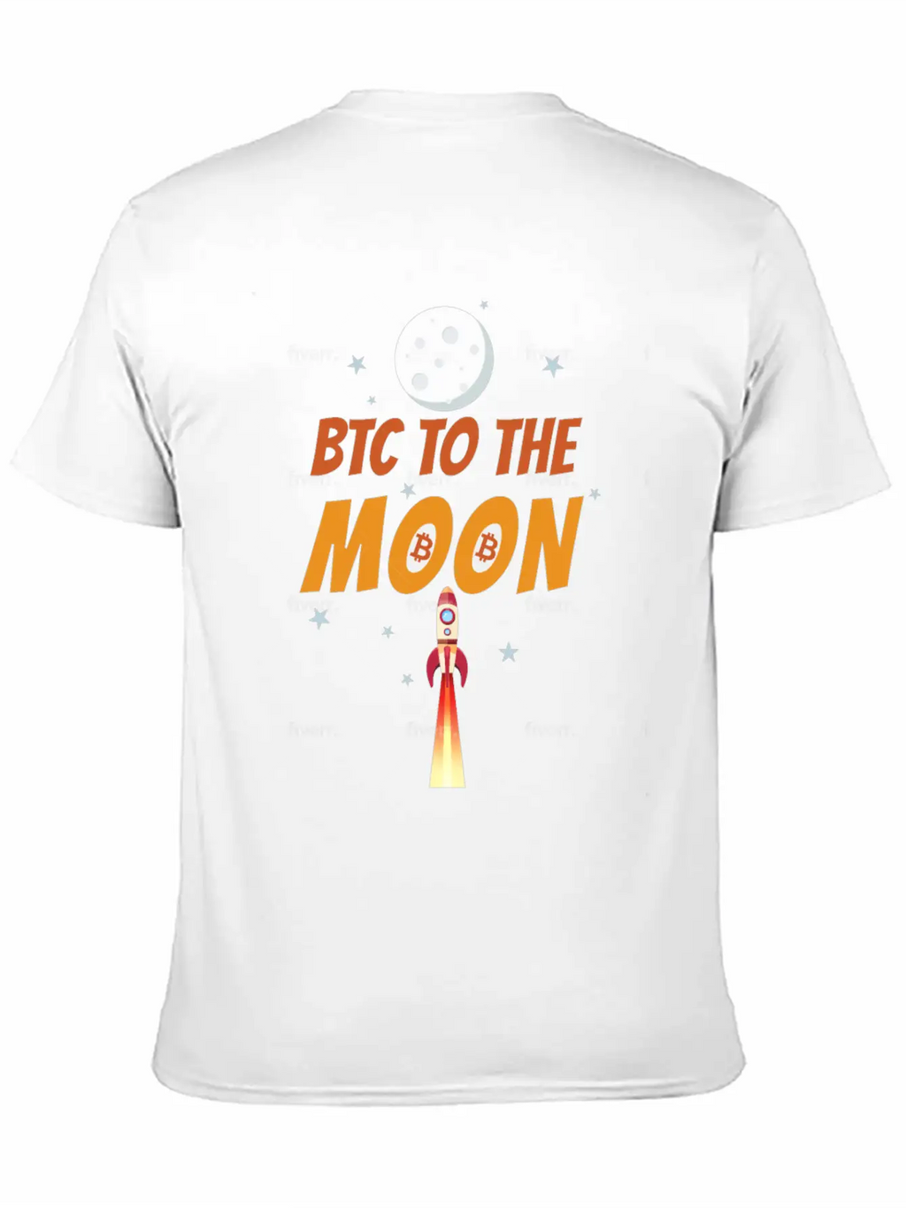Bitcoin To The Moon Basic Graphic T-Shirt – Daily Comfort In Soft Cotton