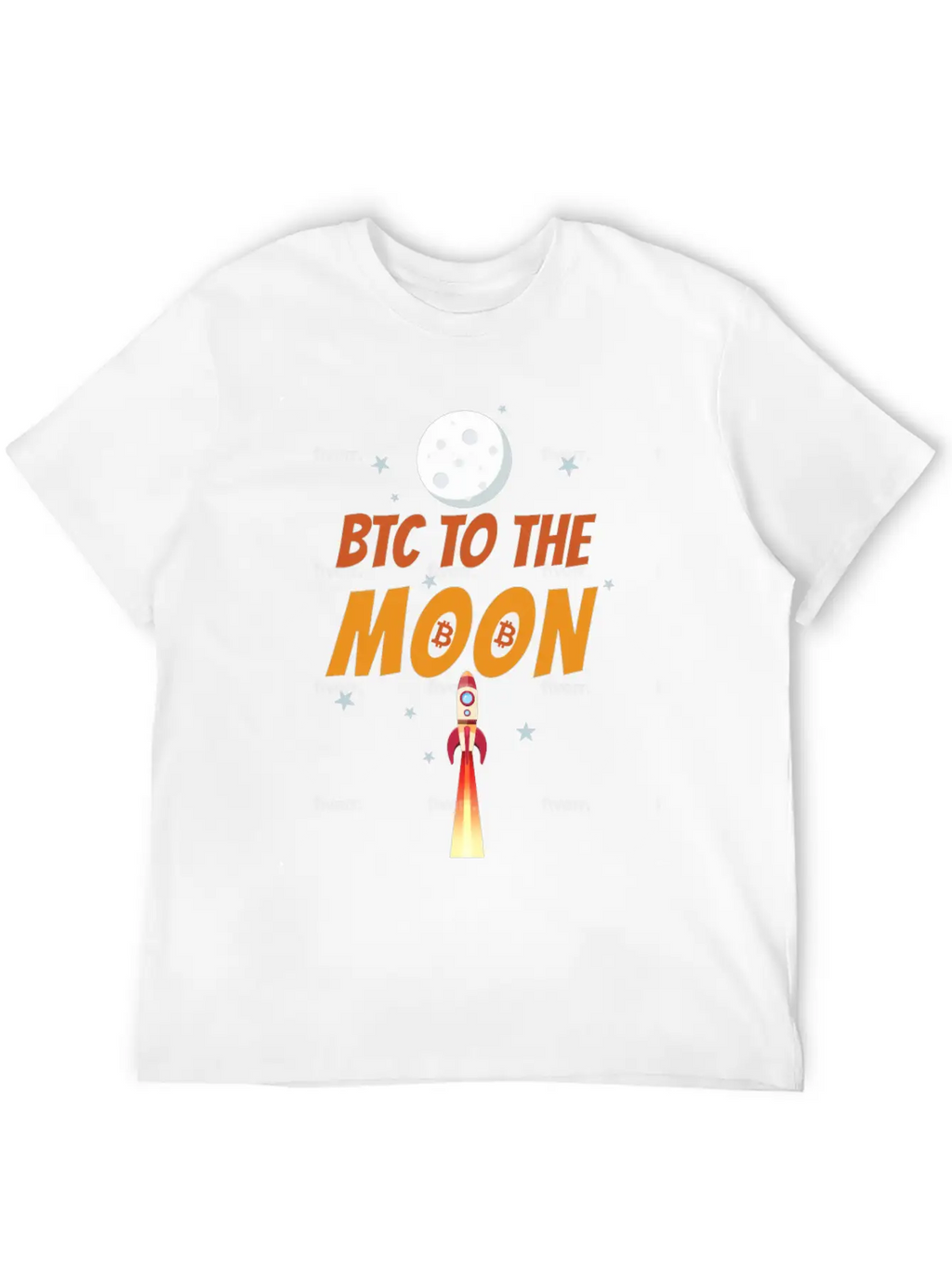 Bitcoin To The Moon Basic Graphic T-Shirt – Daily Comfort In Soft Cotton