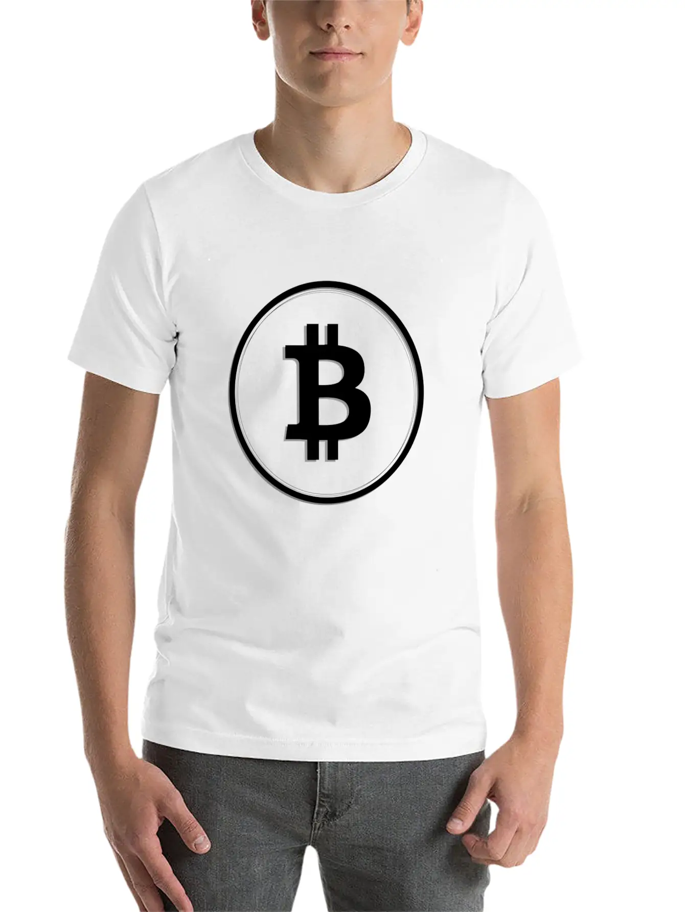 BitcoinBlackandWhite Classic Cotton Tee – Unisex Comfort For Any Season