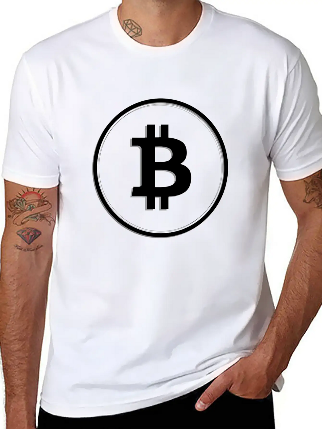 BitcoinBlackandWhite Classic Cotton Tee – Unisex Comfort For Any Season
