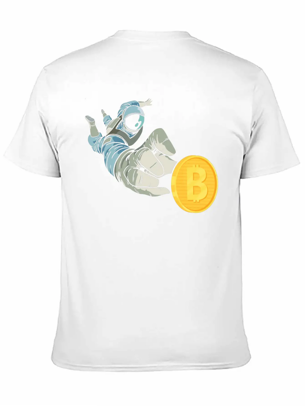 Bitronaut Bitcoin Astronaut BTC Crypto Moon Timeless Short Sleeve Tee – Comfy And Minimalist Design