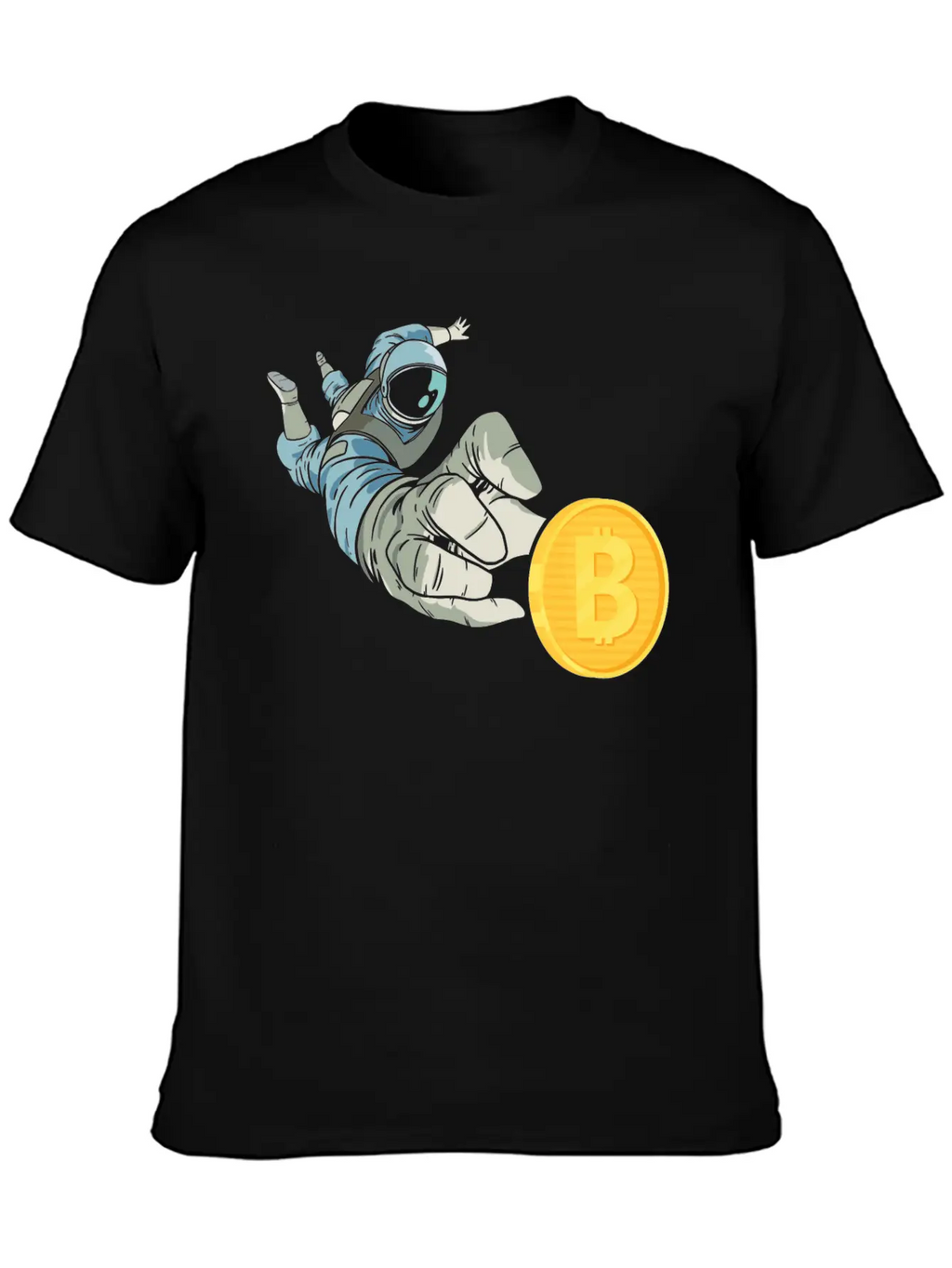 Bitronaut Bitcoin Astronaut BTC Crypto Moon Timeless Short Sleeve Tee – Comfy And Minimalist Design