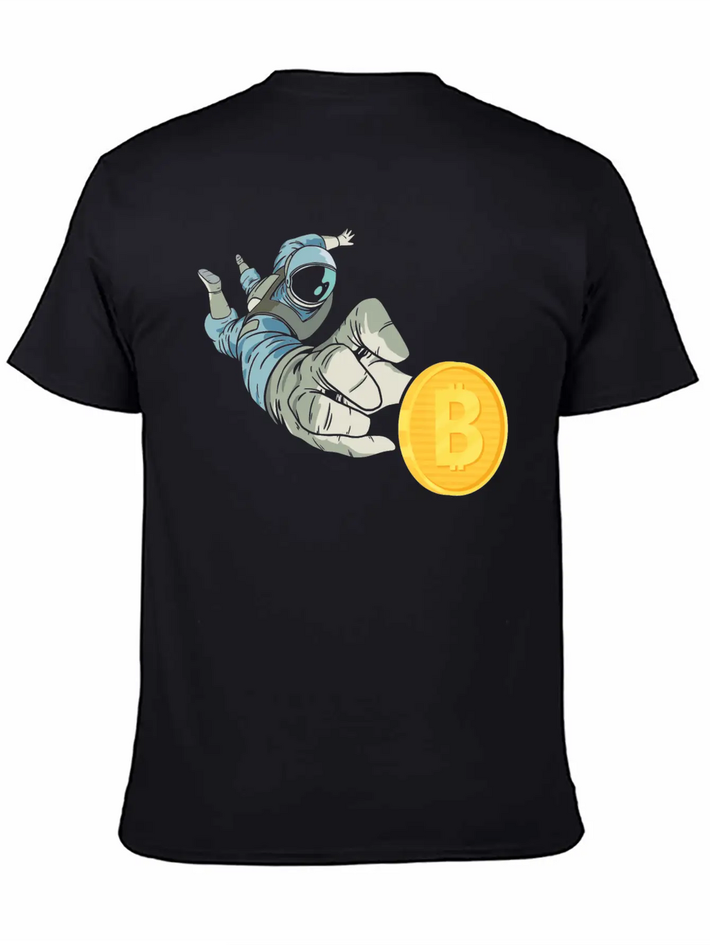 Bitronaut Bitcoin Astronaut BTC Crypto Moon Timeless Short Sleeve Tee – Comfy And Minimalist Design