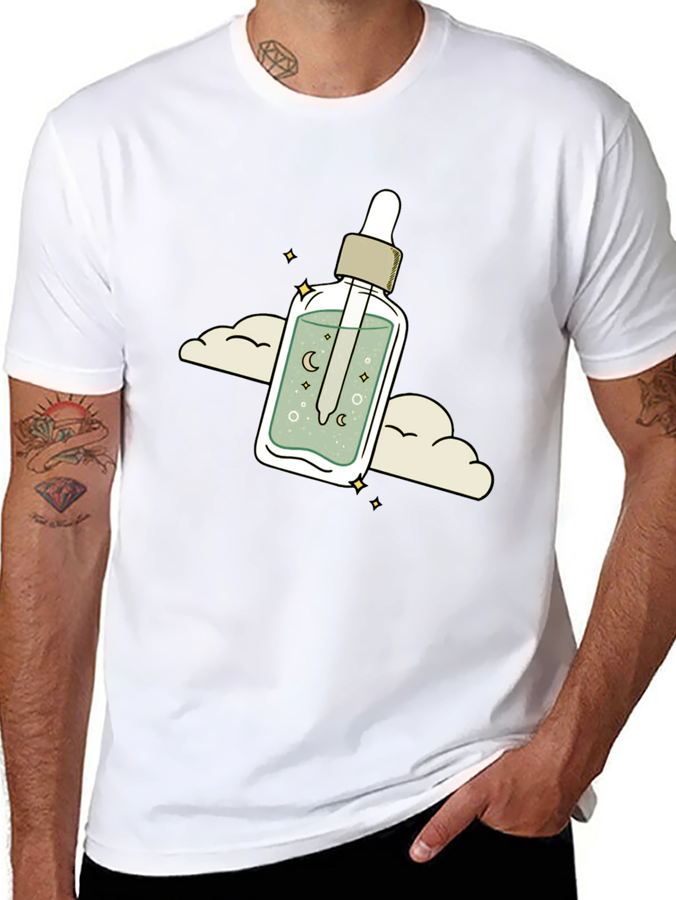 Celestial Serum Graphic Tee - Stylish & Unique!