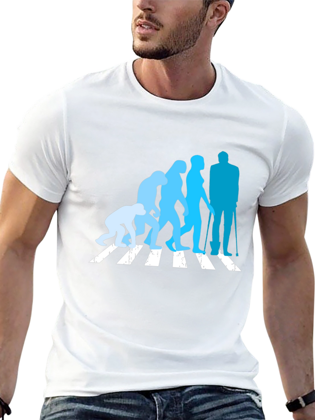Evolution Crossing T-Shirt - Black Crew Neck