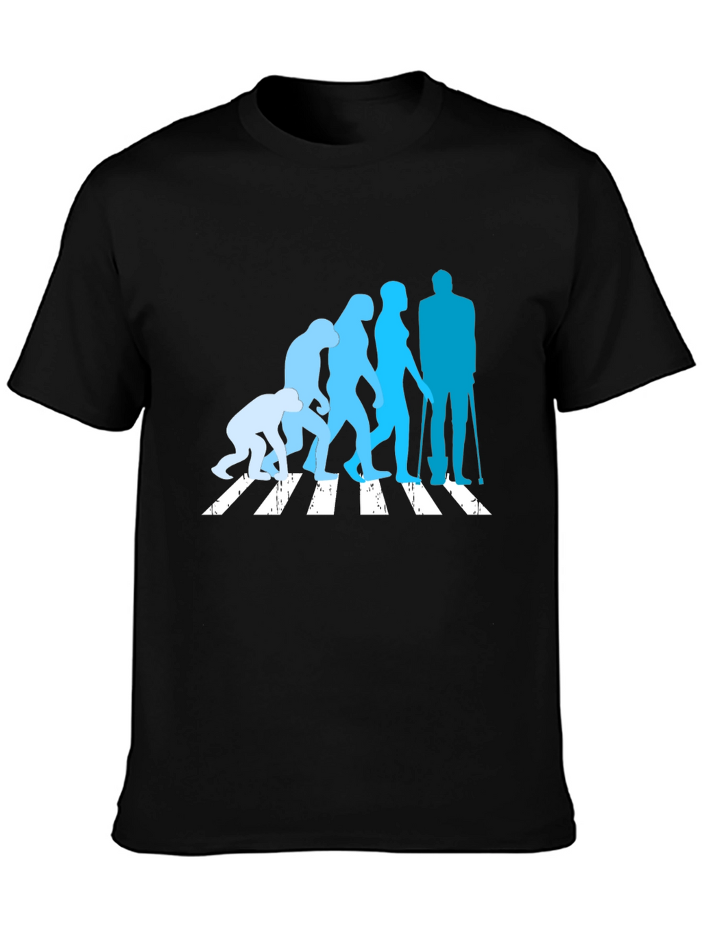 Evolution Crossing T-Shirt - Black Crew Neck