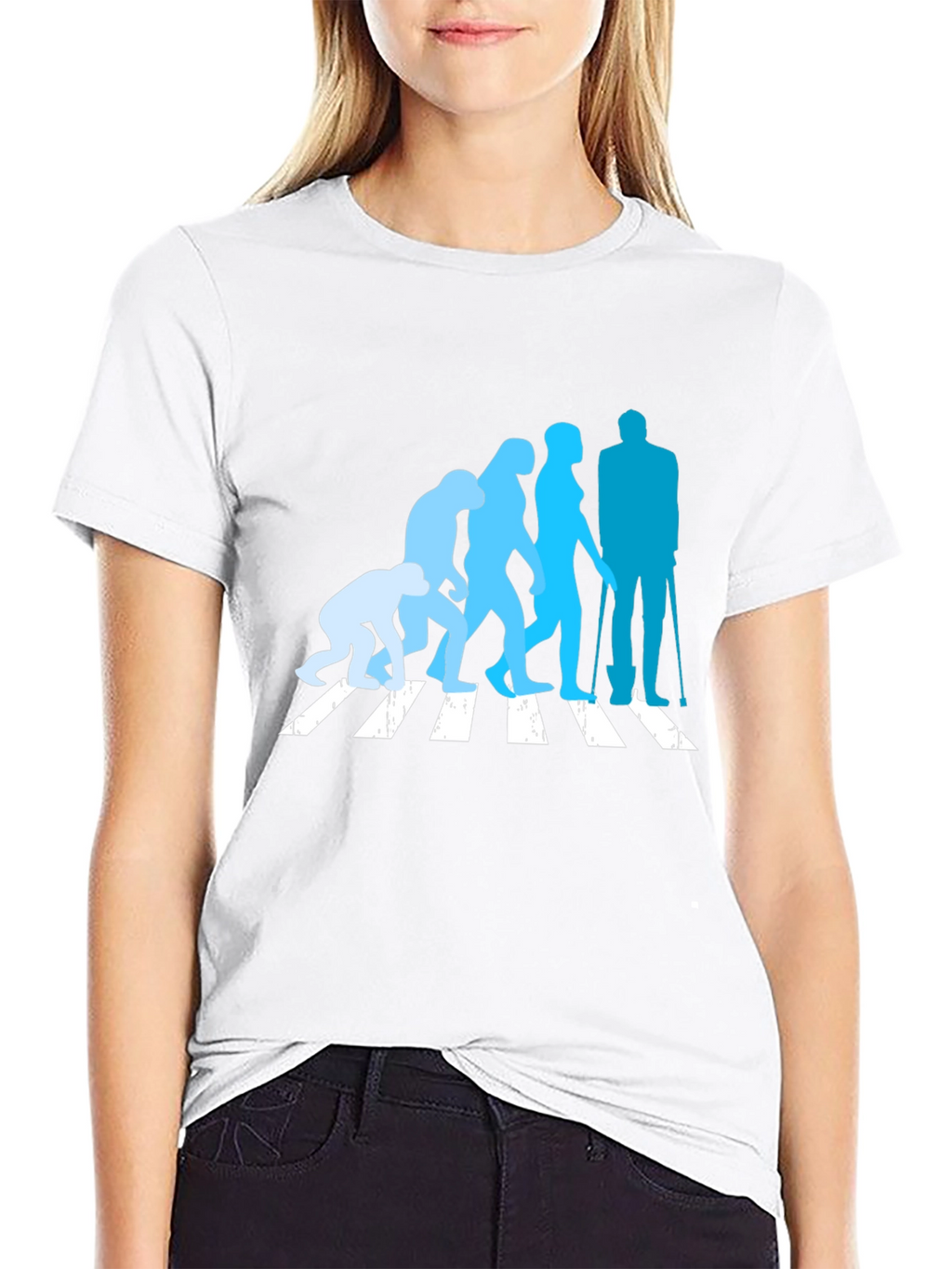 Evolution Crossing T-Shirt - Black Crew Neck