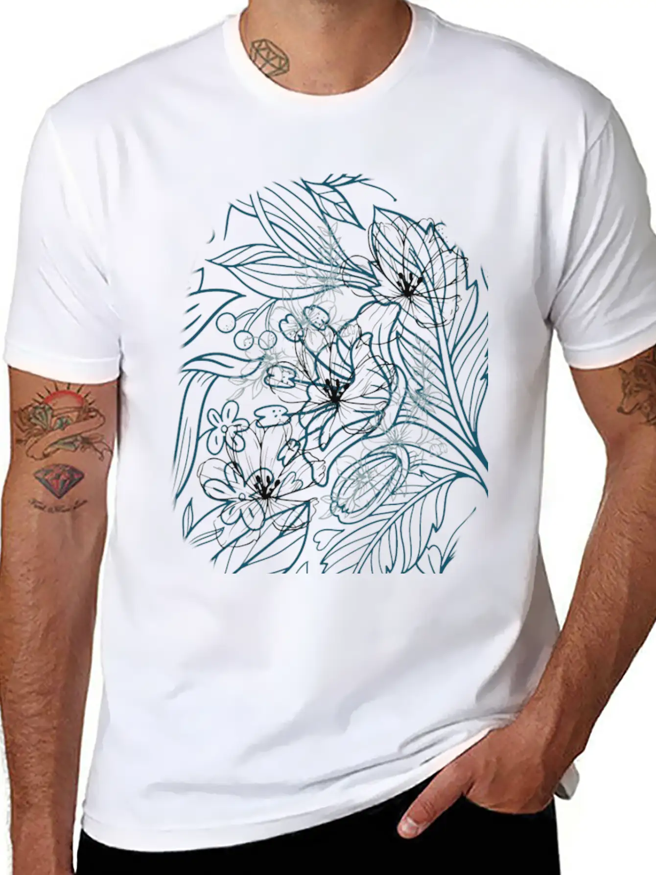 Blüte Blossom By SIMPLEbutBtiFUL Stylish Everyday T-Shirt – Unisex Basic Cotton Tee