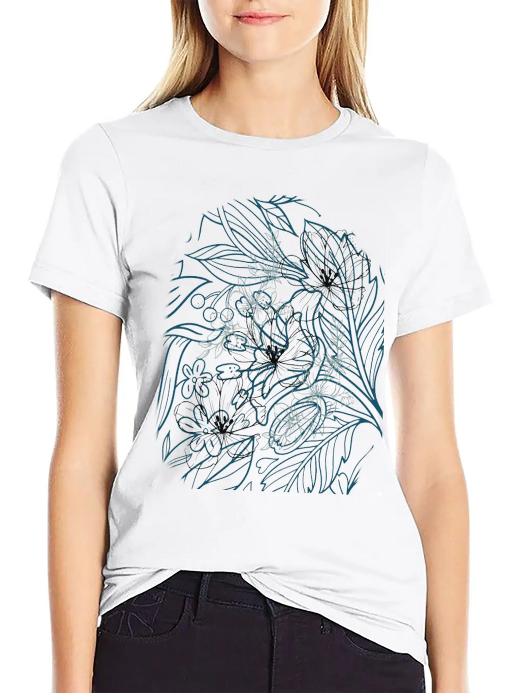 Blüte Blossom By SIMPLEbutBtiFUL Stylish Everyday T-Shirt – Unisex Basic Cotton Tee