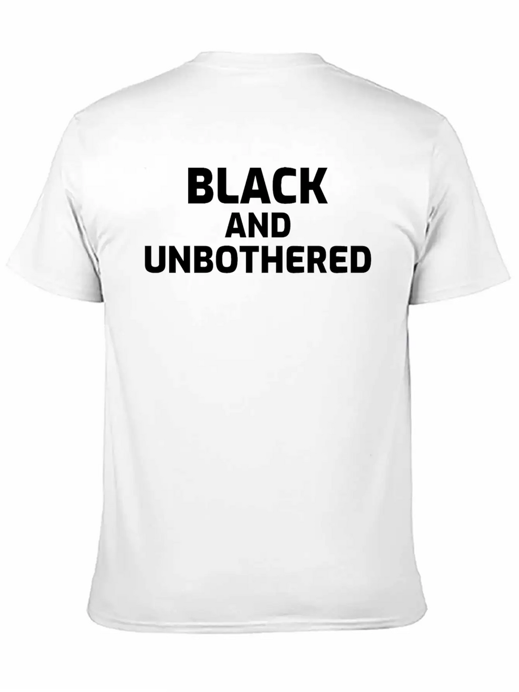 Black And Unbothered Breathable Soft Cotton T-Shirt – Timeless Casual Look