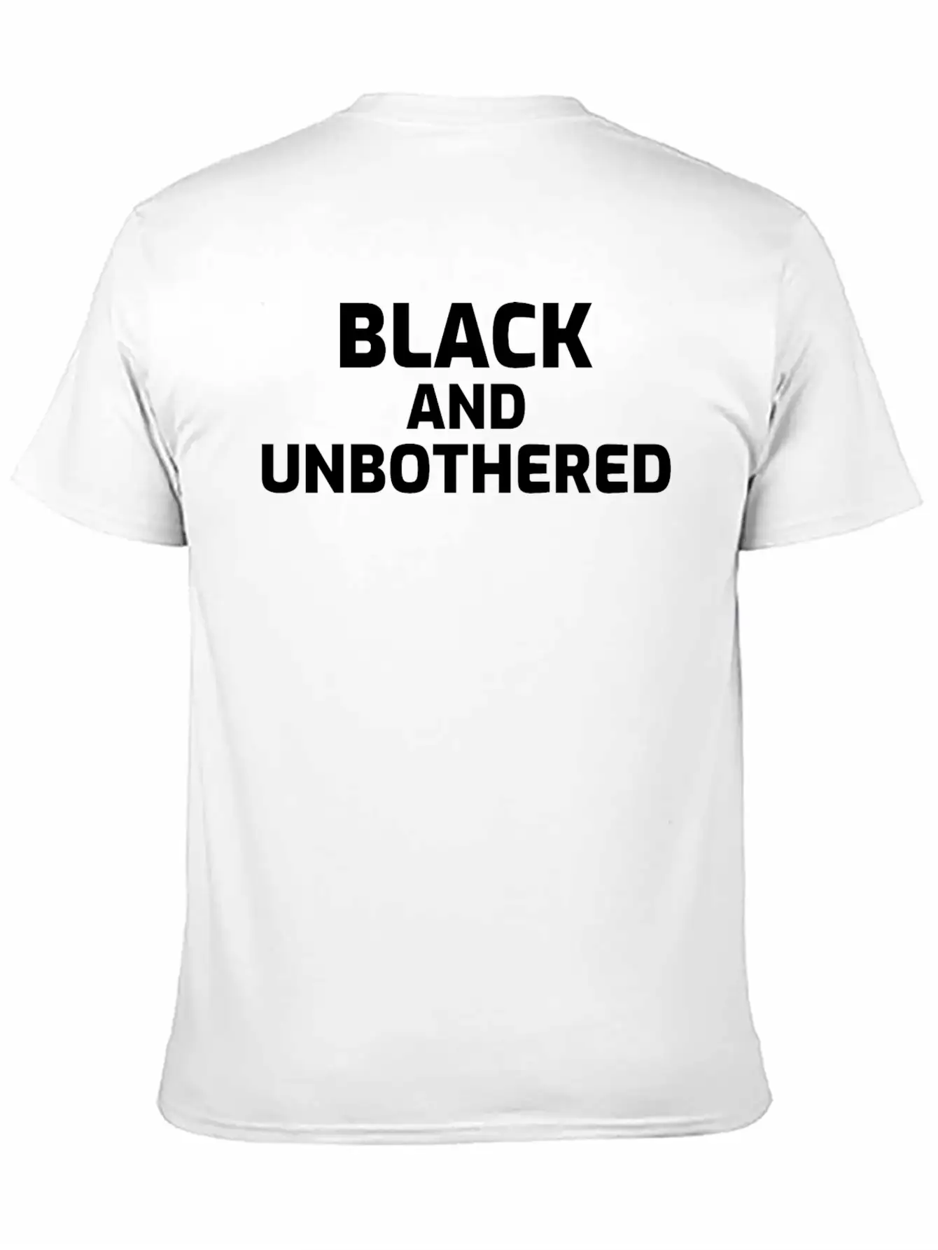 Black And Unbothered Breathable Soft Cotton T-Shirt – Timeless Casual Look