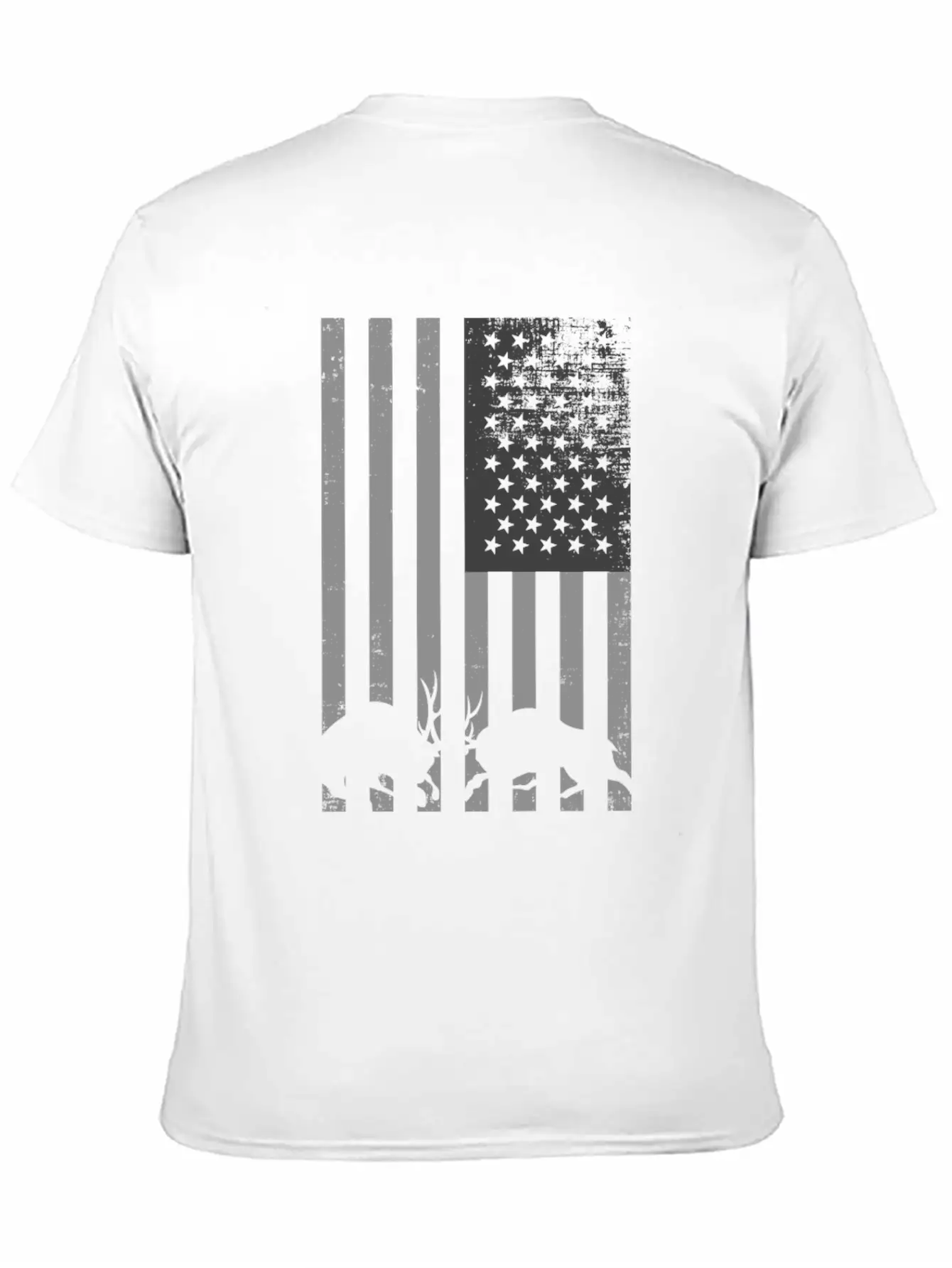 Black And White American Deer Hunting Shirt Classic Cotton Tee – Unisex Comfort For Any Season