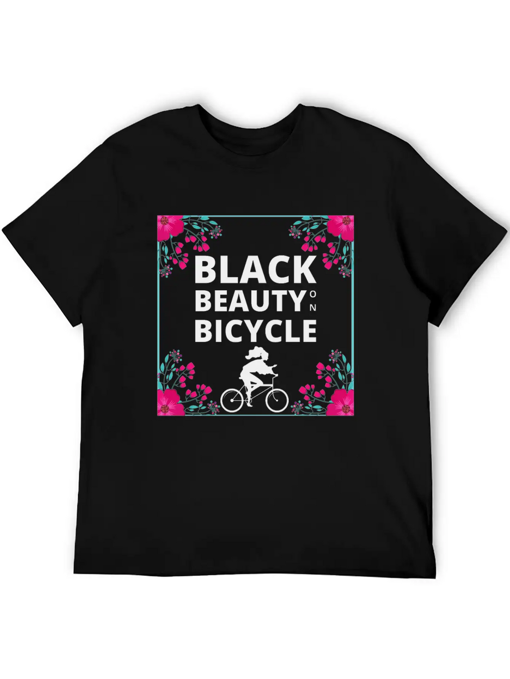 Black Beauty On Bicycle Timeless Short Sleeve Tee – Comfy And Minimalist Design