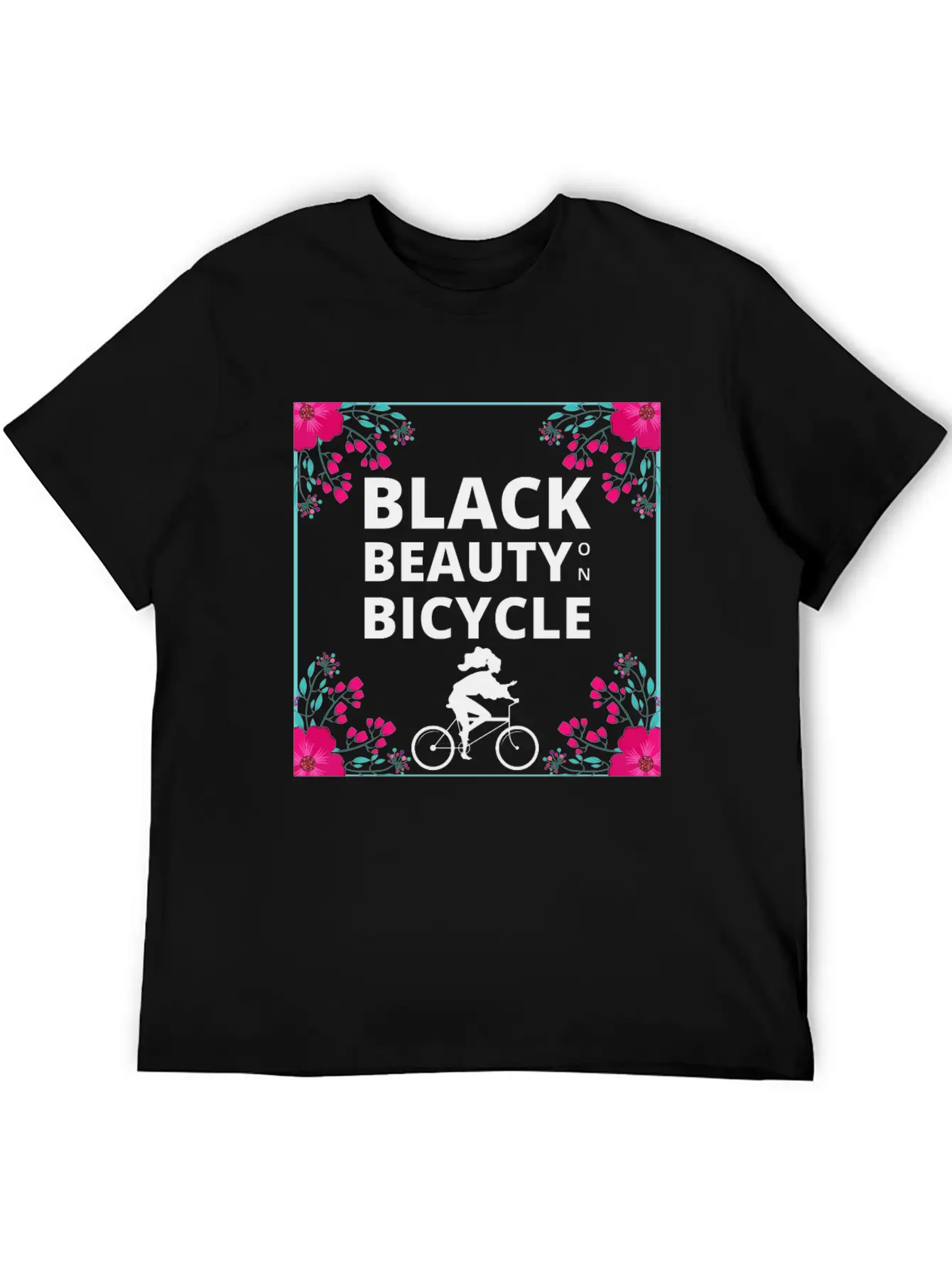 Black Beauty On Bicycle Timeless Short Sleeve Tee – Comfy And Minimalist Design