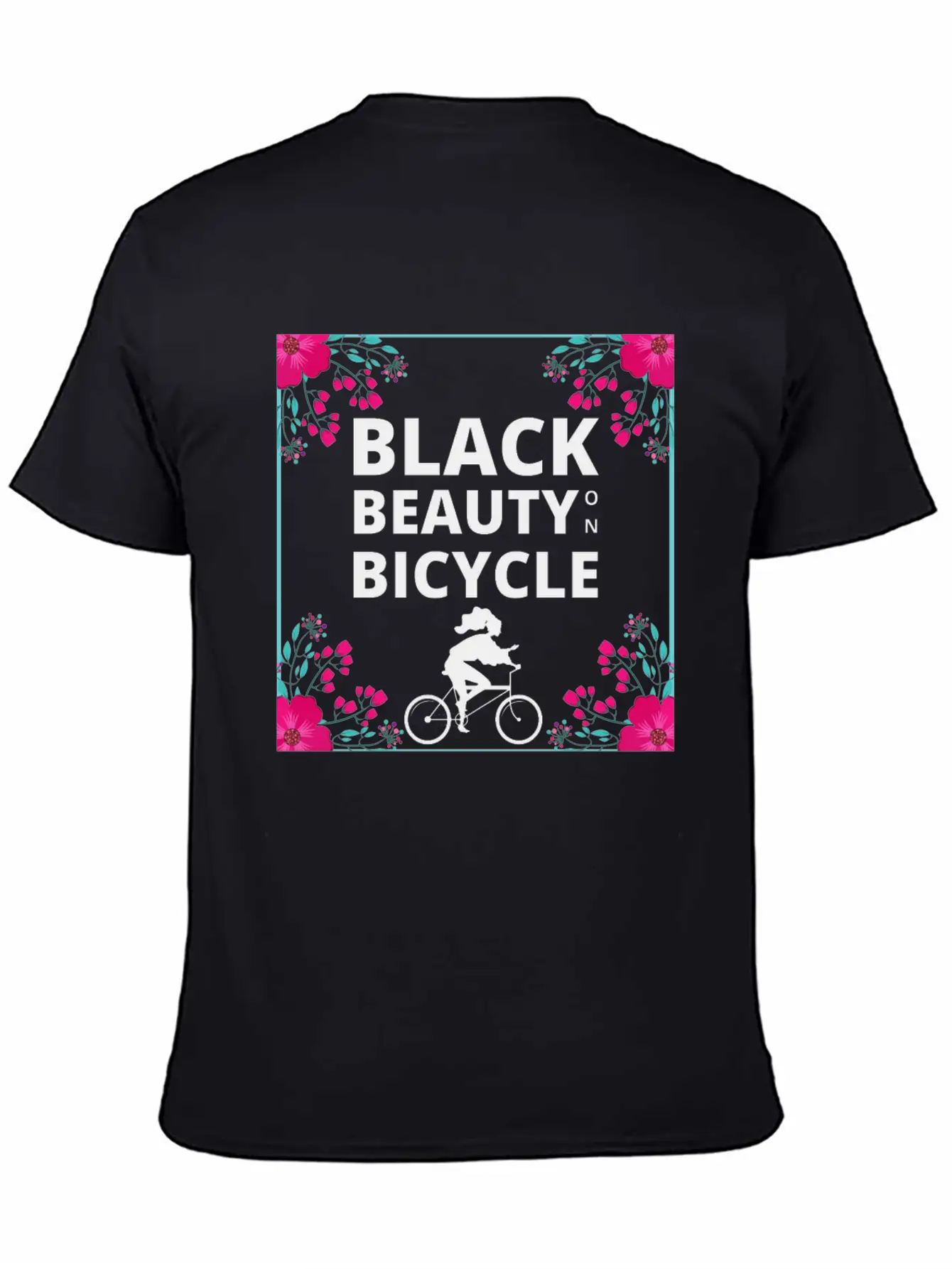 Black Beauty On Bicycle Timeless Short Sleeve Tee – Comfy And Minimalist Design