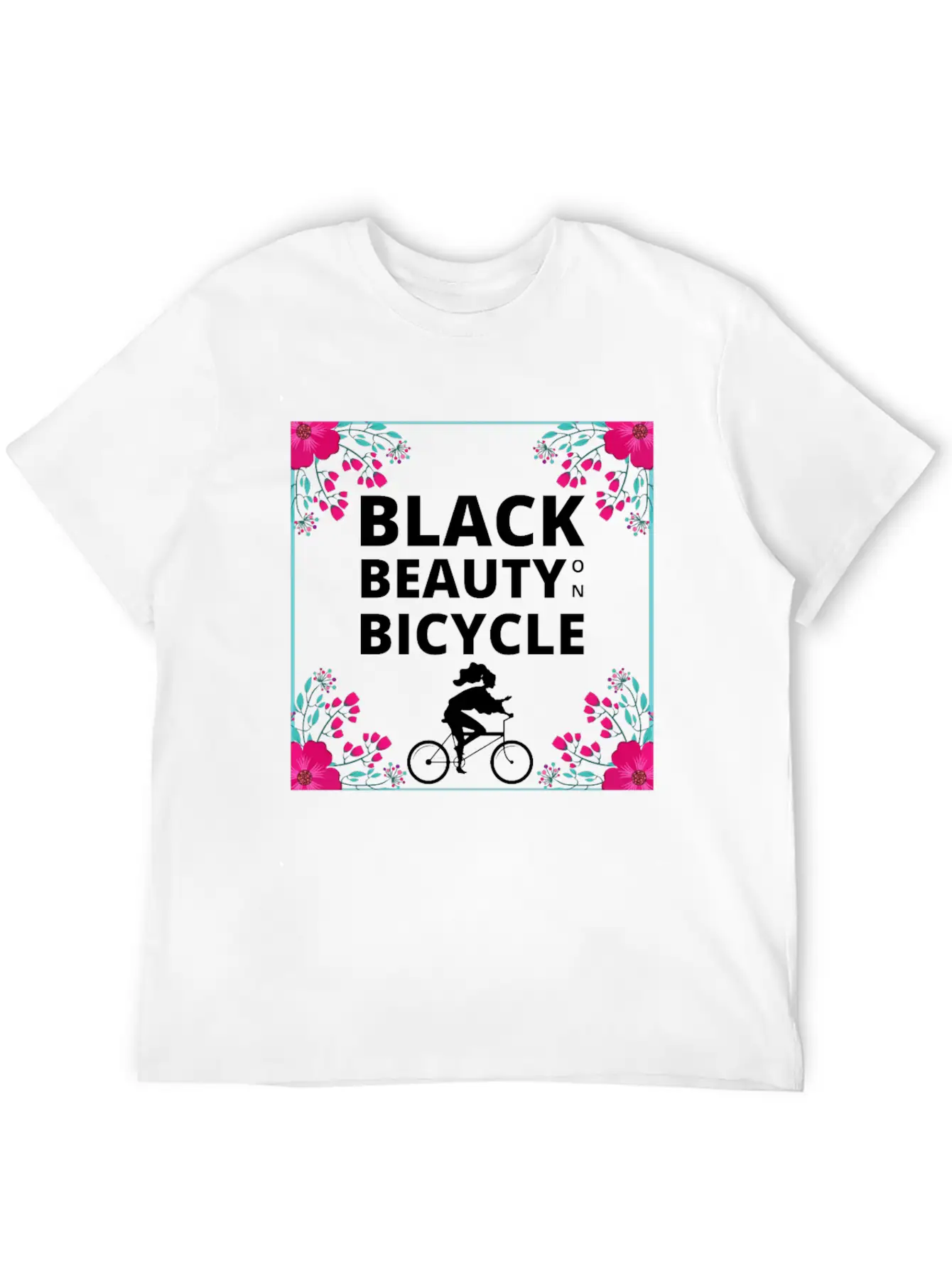 Black Beauty On Bicycle Timeless Short Sleeve Tee – Comfy And Minimalist Design
